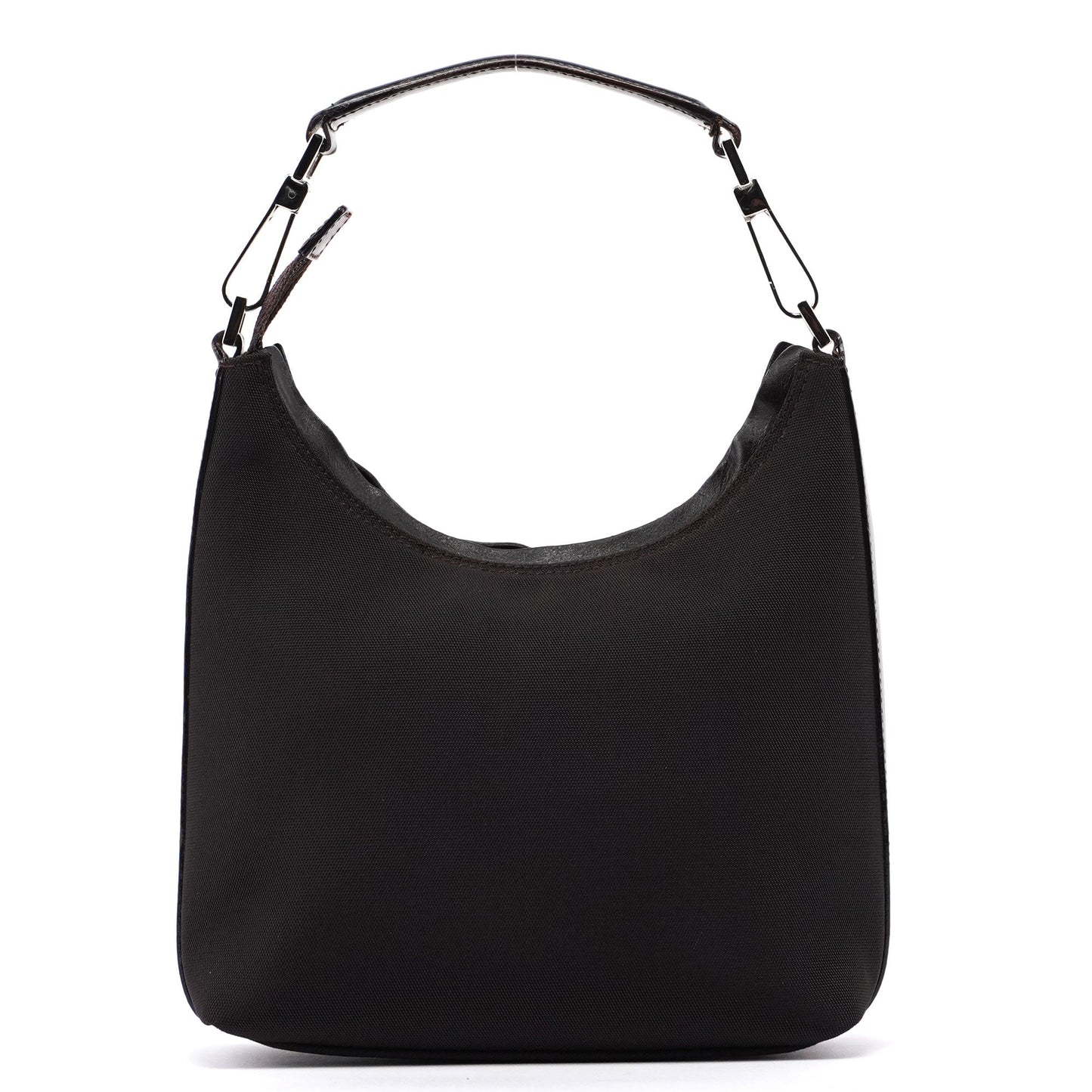 Gucci Silver Black Satin