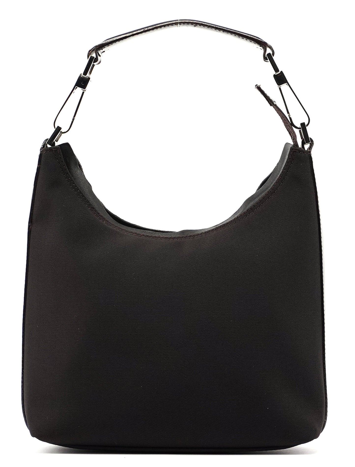 Gucci Silver Black Satin