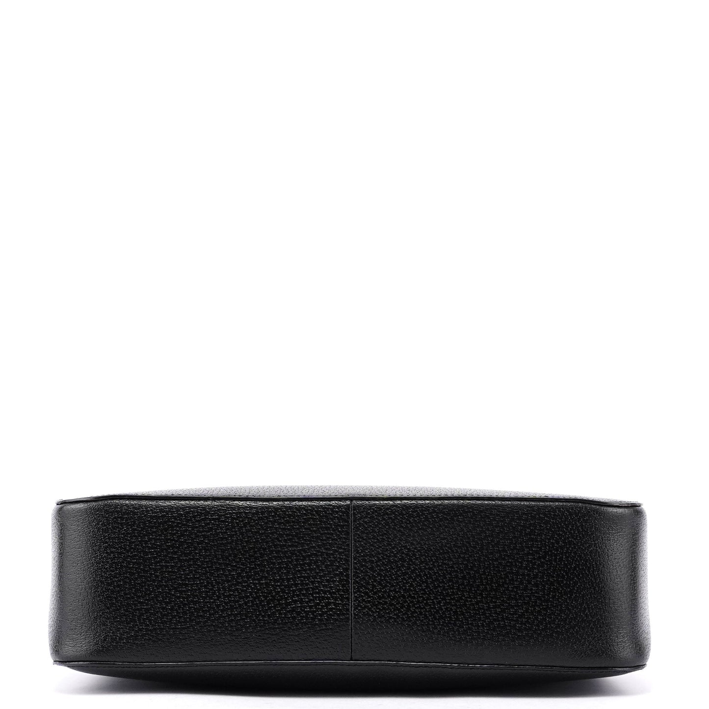 Guci Black Leather Bamboo Tote Red Int