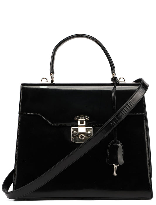 Ladylock Diana Patent Leather Bag