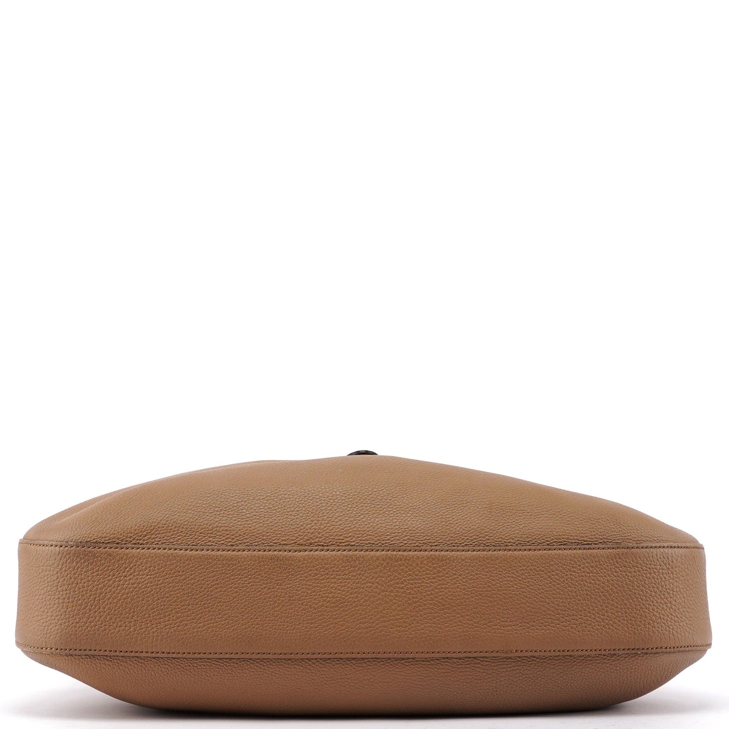 Large Beige Leather Jackie Shoulder Bag