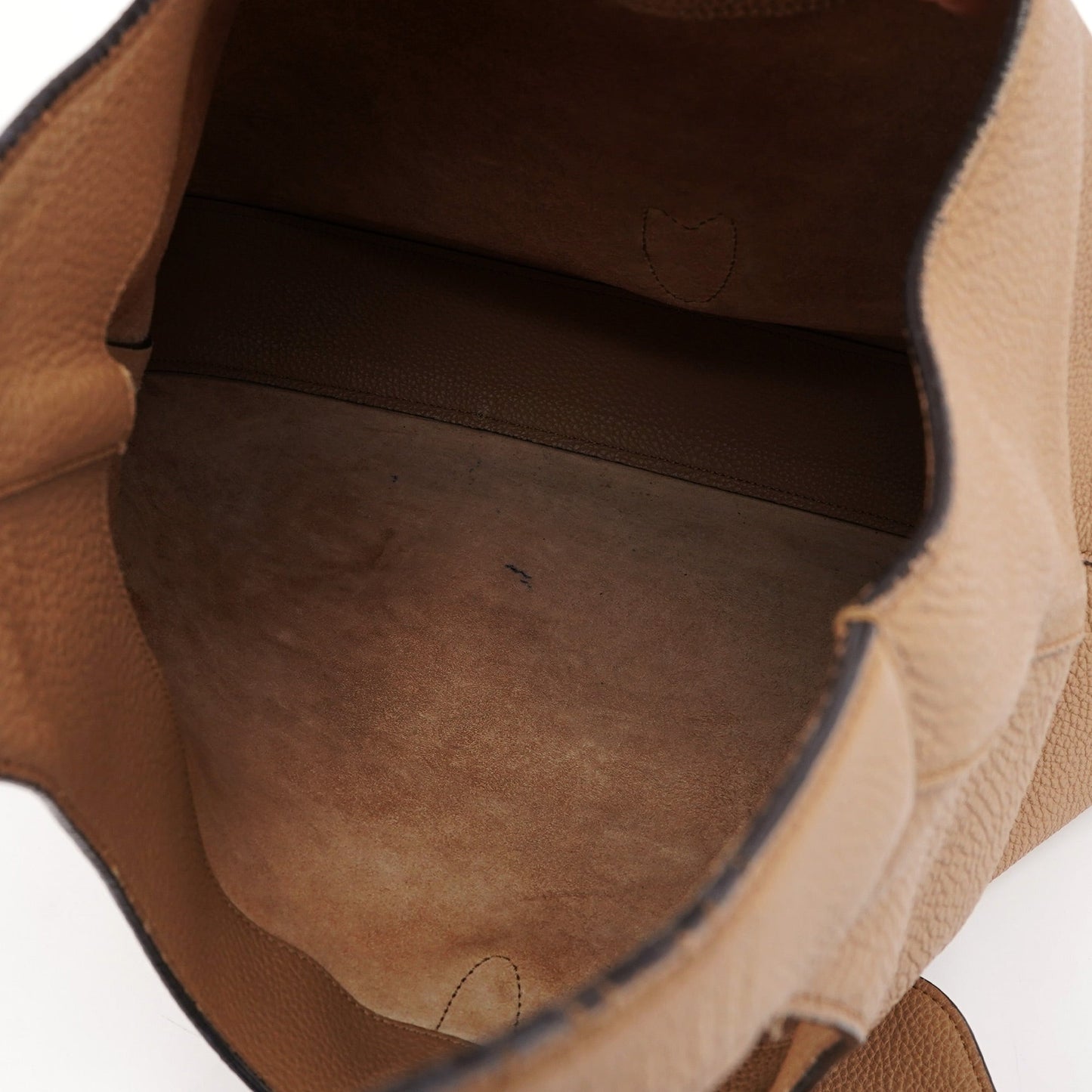 Large Beige Leather Jackie Shoulder Bag