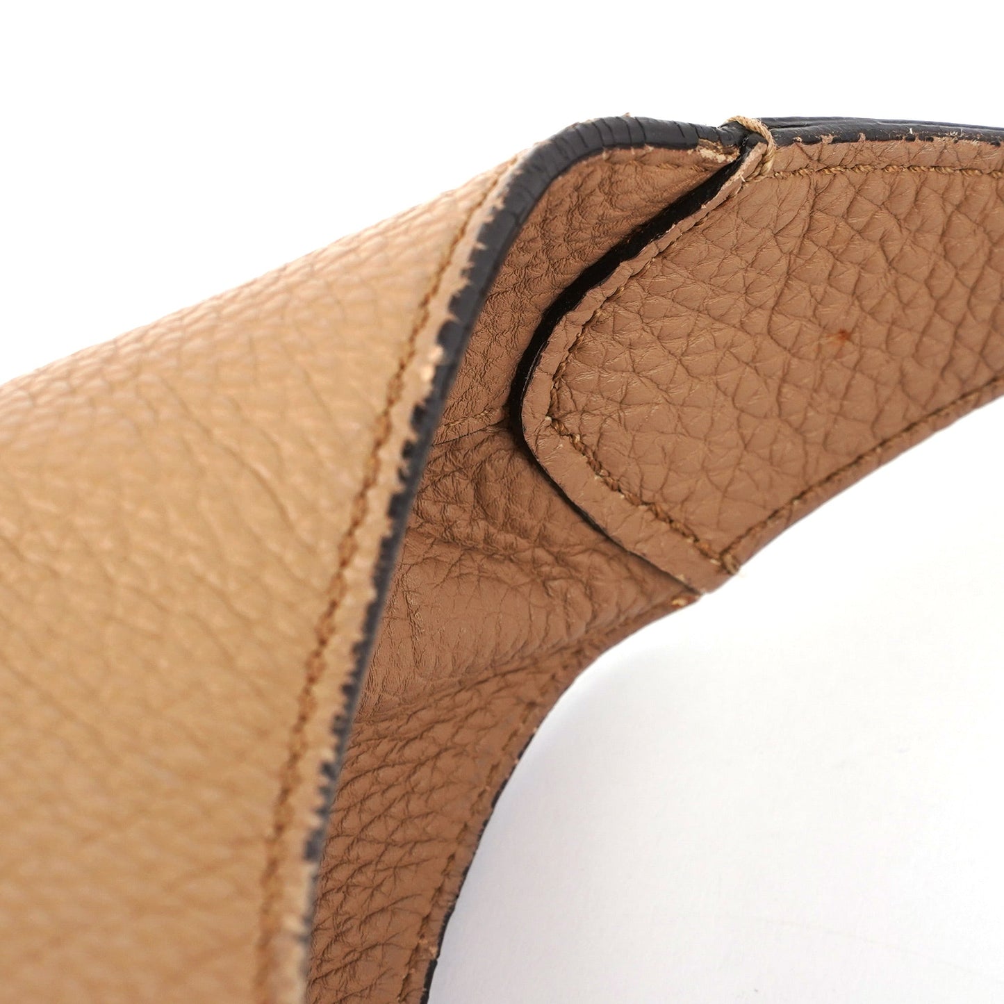 Large Beige Leather Jackie Shoulder Bag