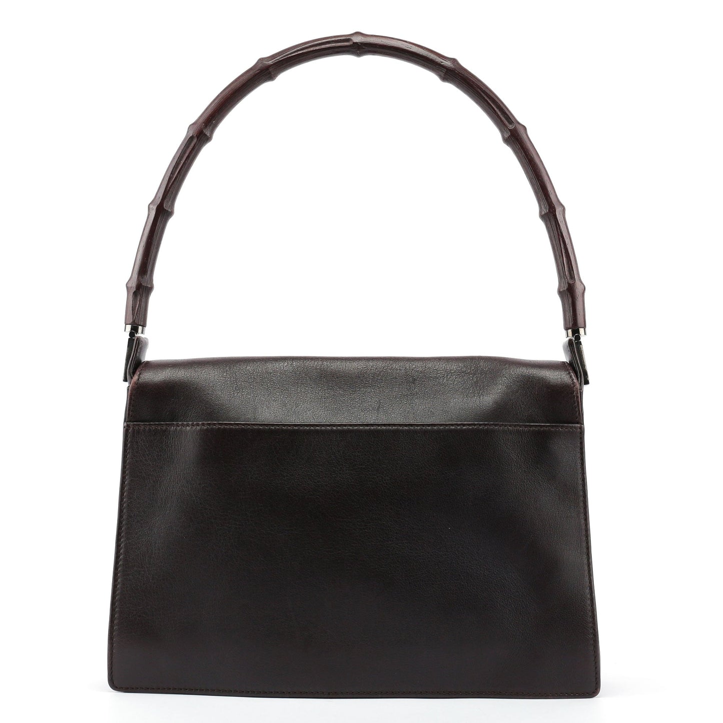 Leather Bamboo Shoulder Bag