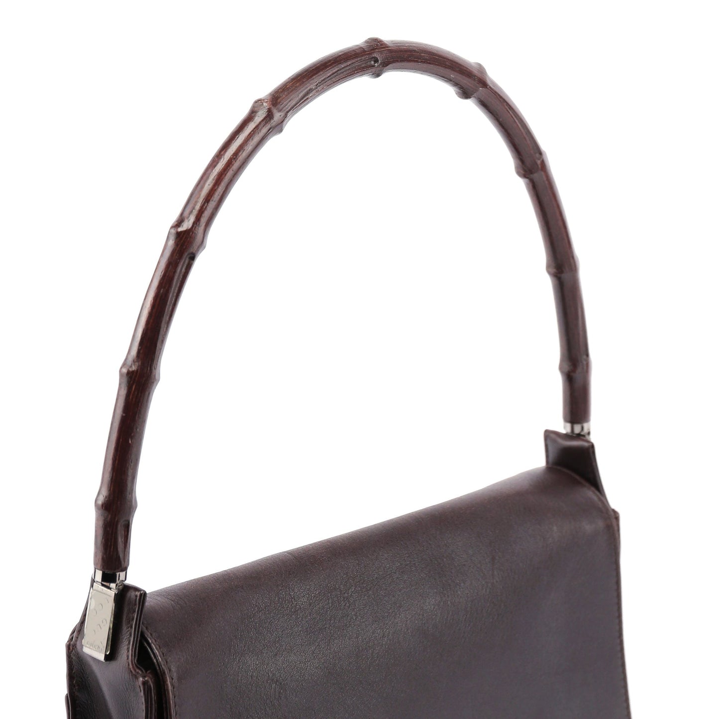 Leather Bamboo Shoulder Bag