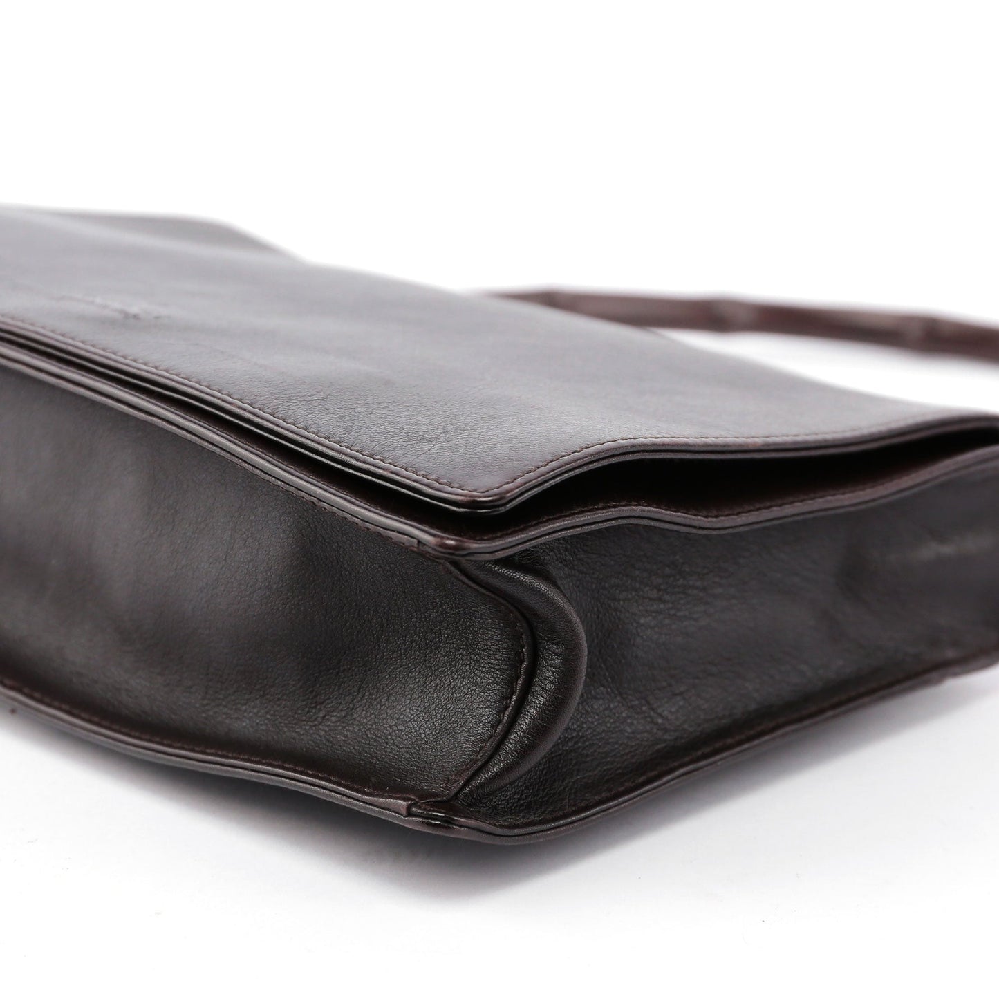 Leather Bamboo Shoulder Bag