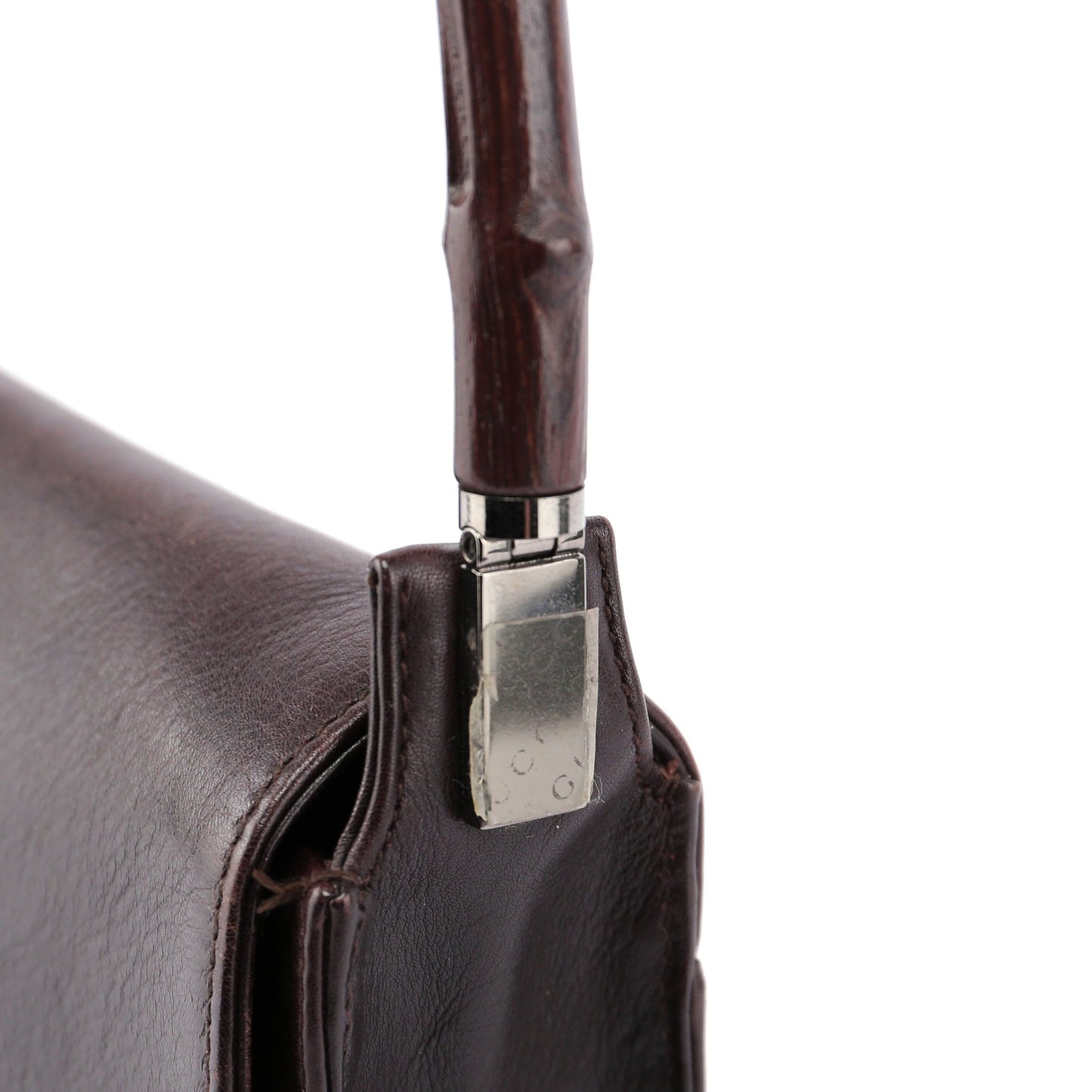 Leather Bamboo Shoulder Bag