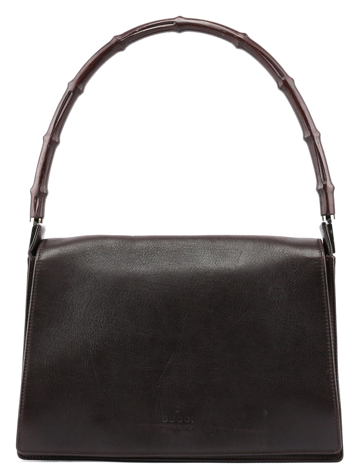 Leather Bamboo Shoulder Bag