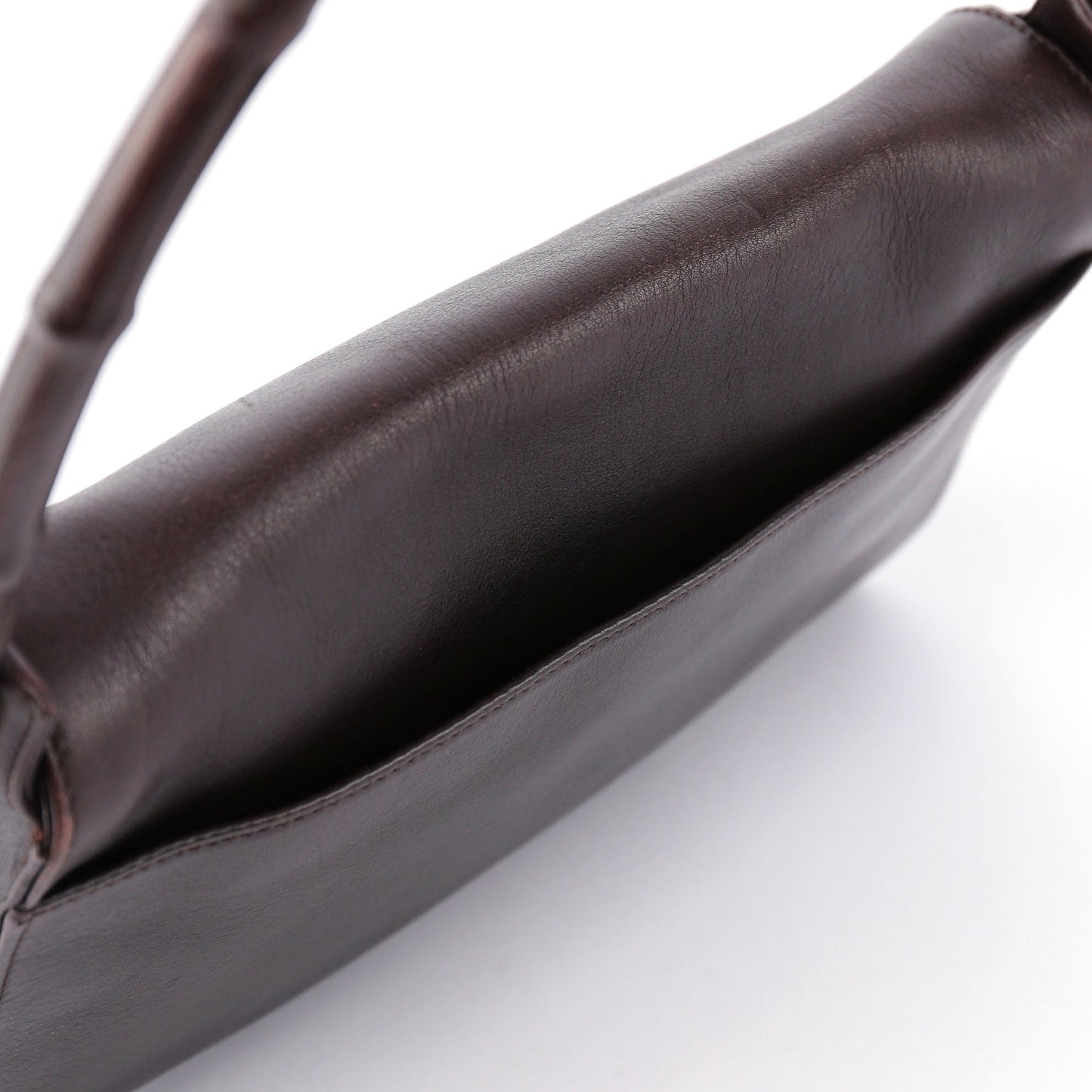 Leather Bamboo Shoulder Bag
