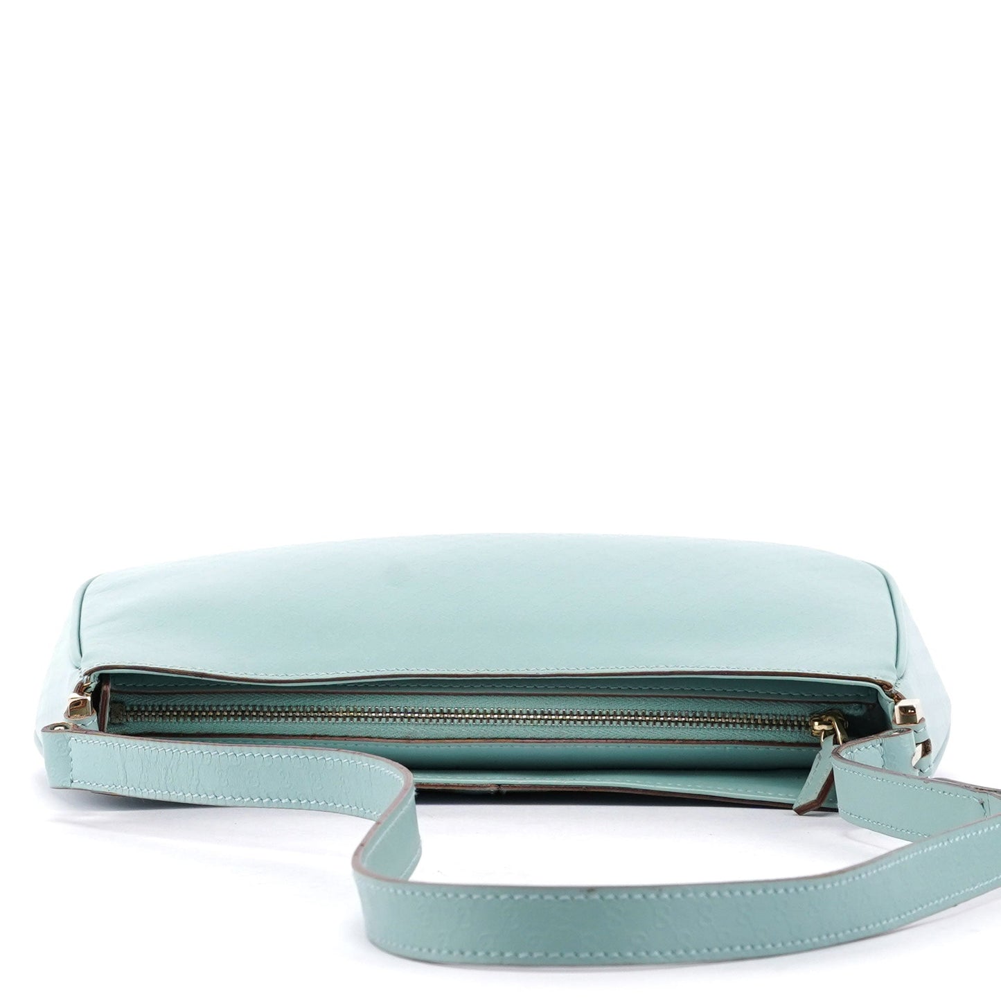Light Blue Micro GG Hobo Shoulder Bag