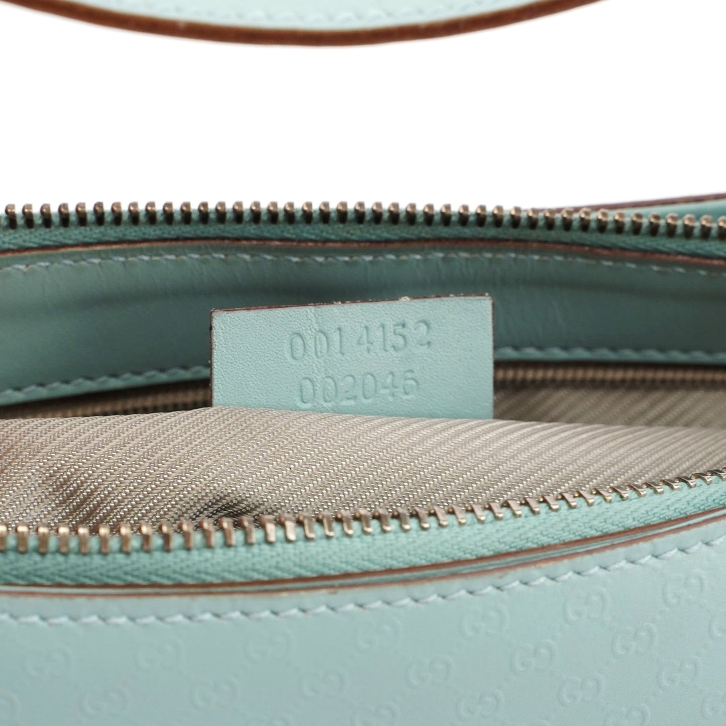 Light Blue Micro GG Hobo Shoulder Bag