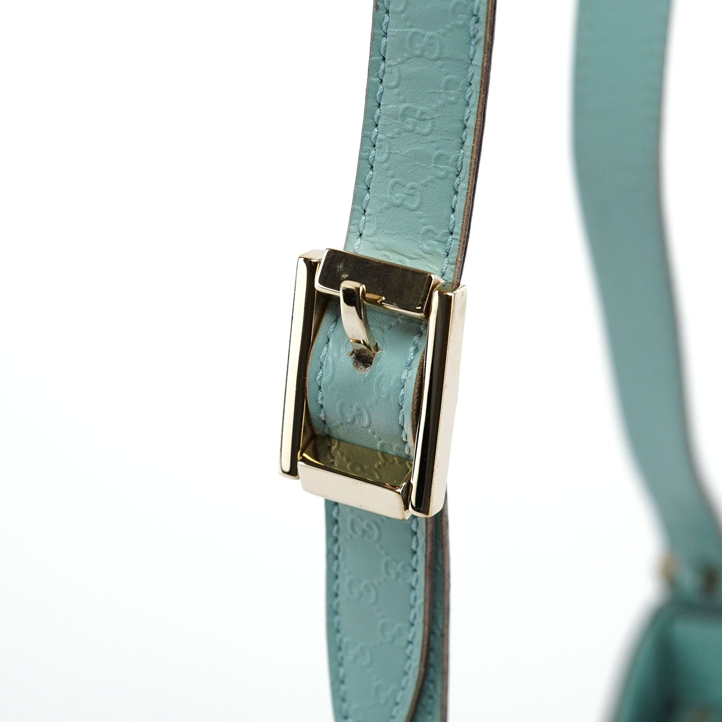 Light Blue Micro GG Shoulder Bag