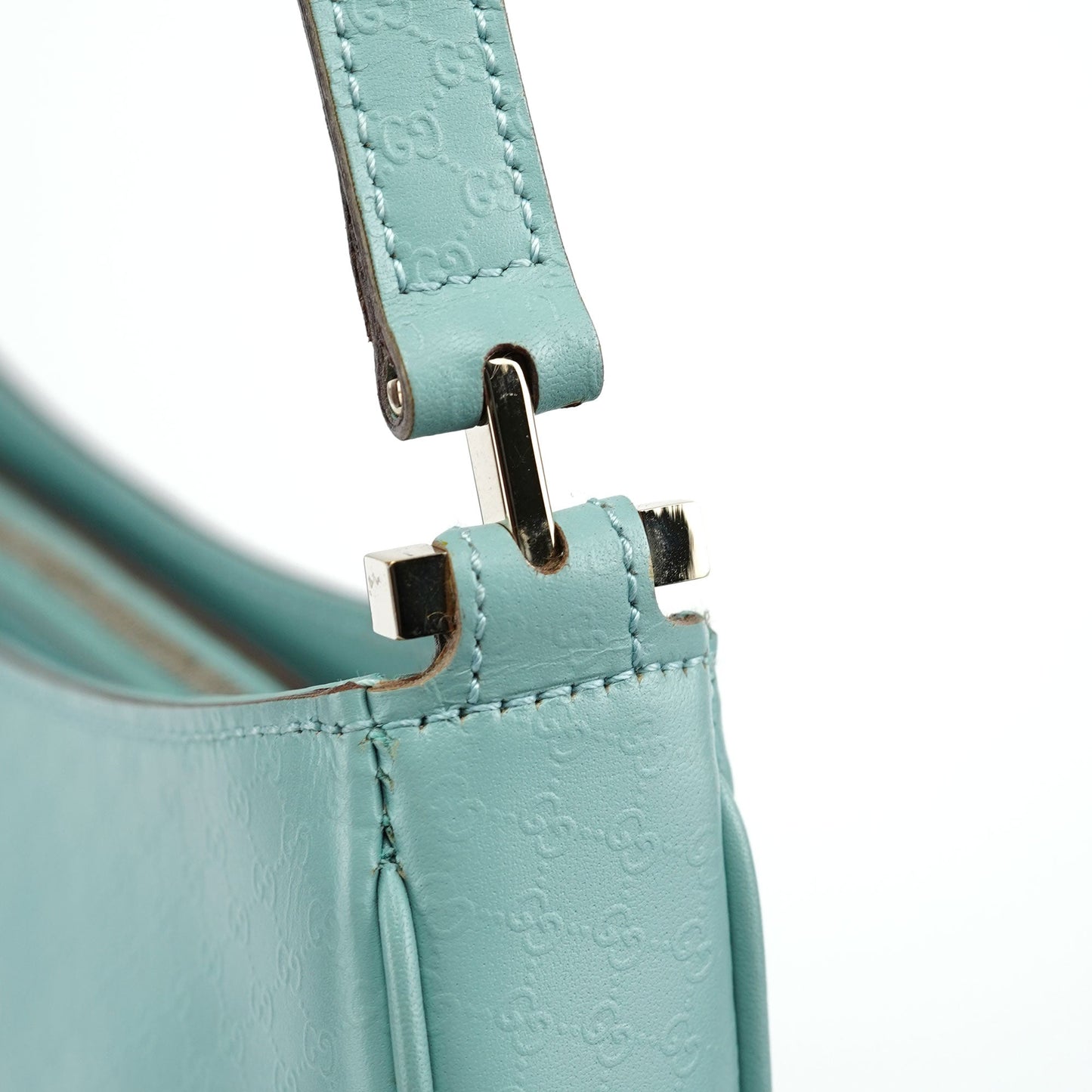 Light Blue Micro GG Shoulder Bag