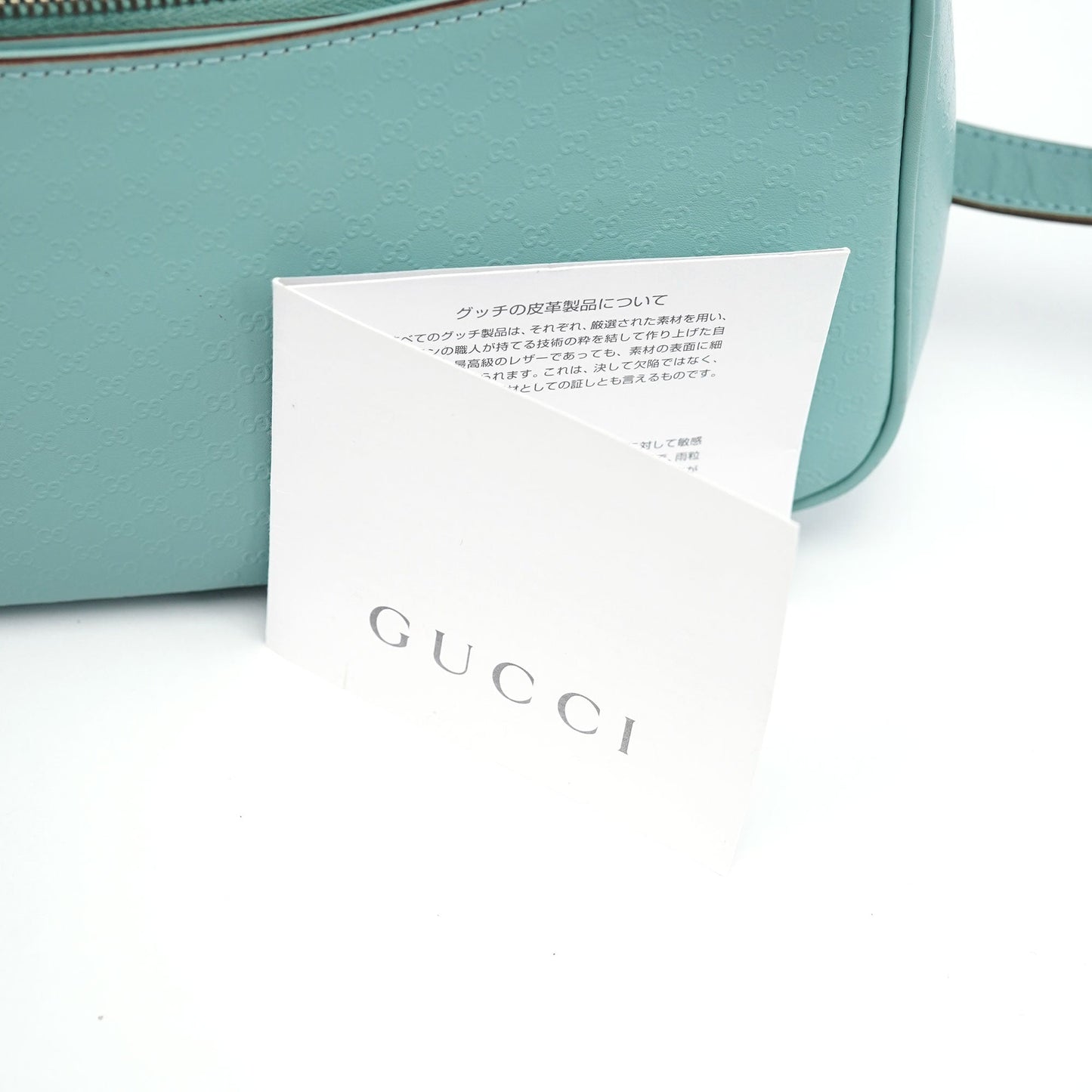 Light Blue Micro GG Shoulder Bag