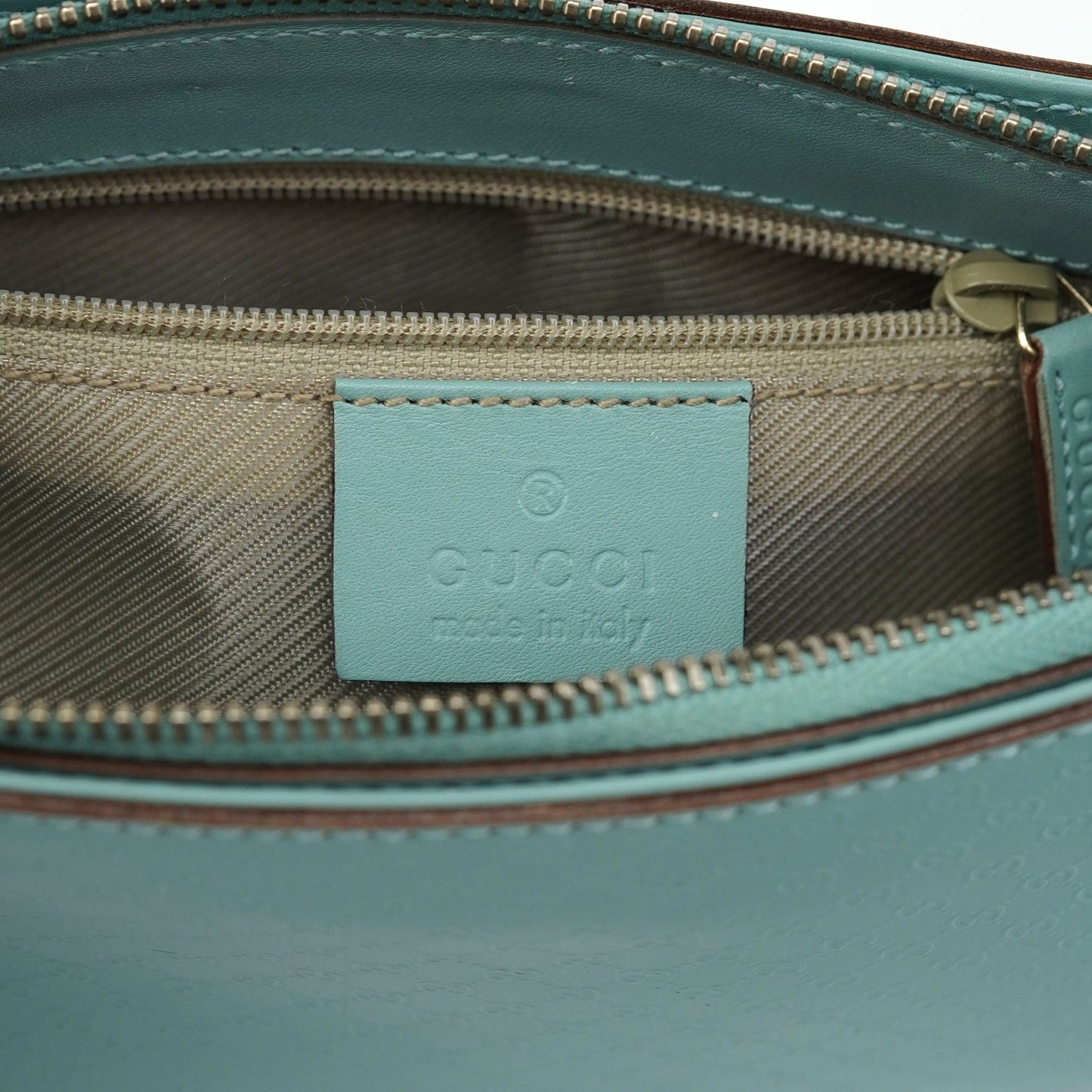Light Blue Micro GG Shoulder Bag