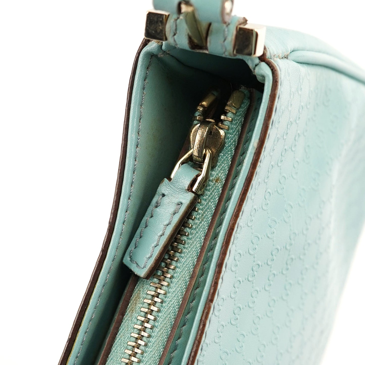 Light Blue Micro GG Shoulder Bag