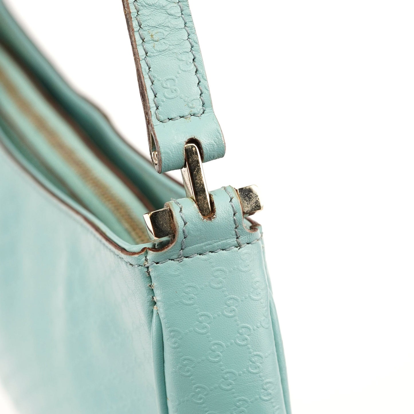 Light Blue Micro GG Shoulder Bag