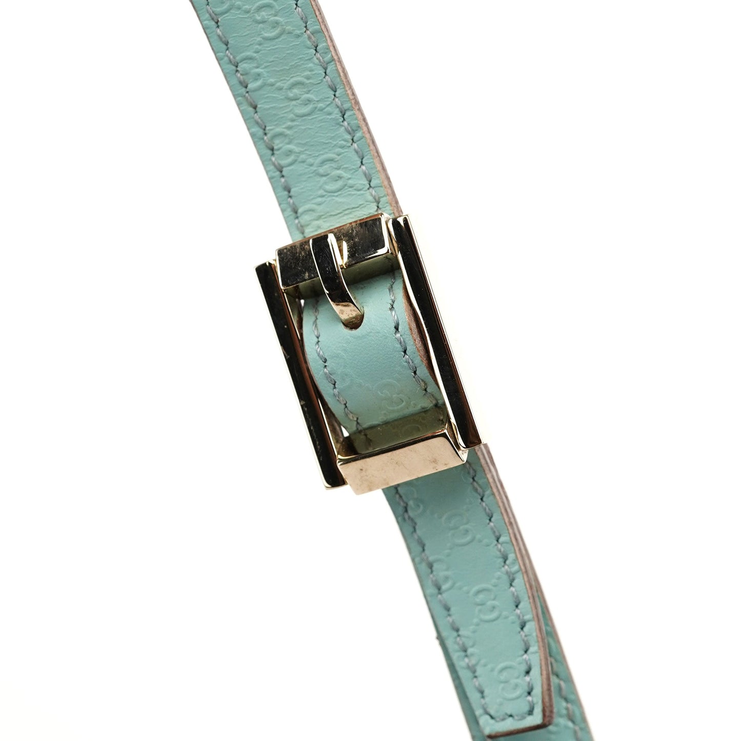 Light Blue Micro GG Shoulder Bag