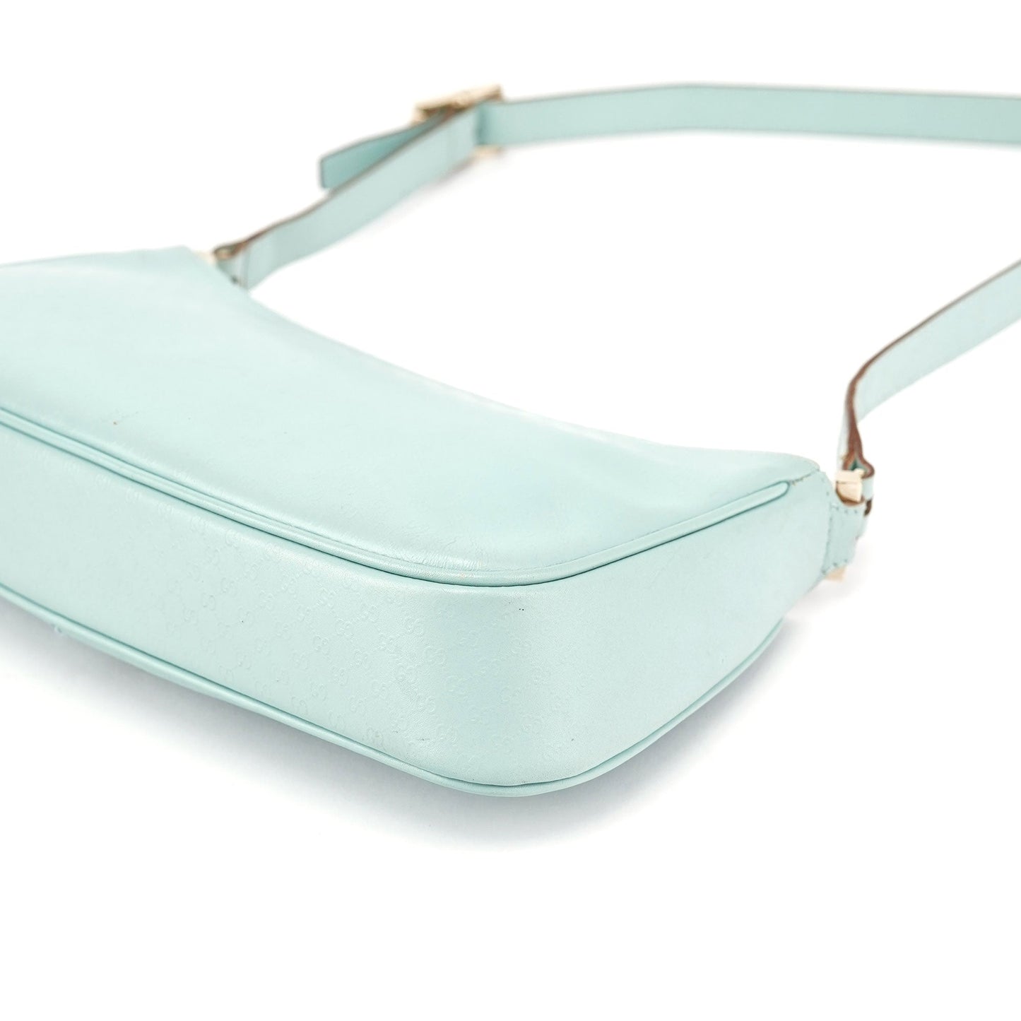 Light Blue Micro GG Shoulder Bag