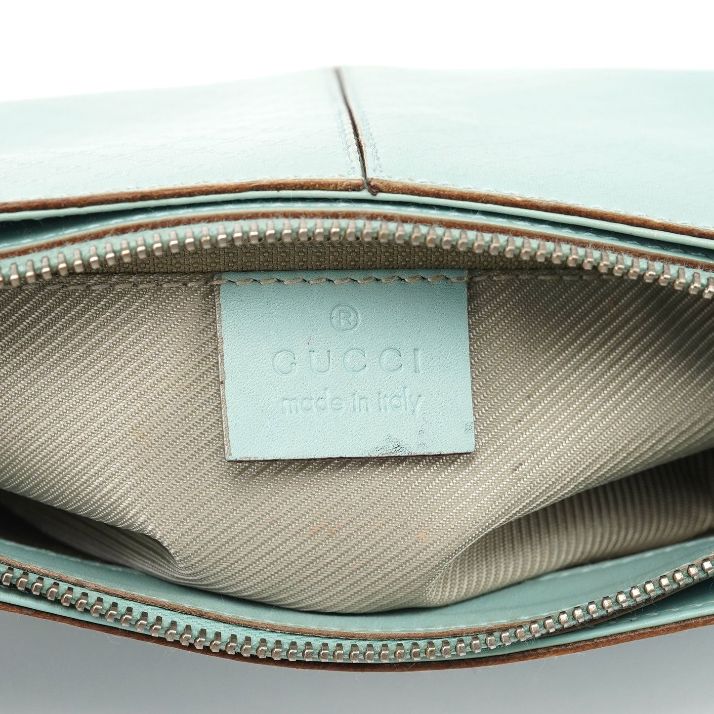 Light Blue Micro GG Shoulder Bag