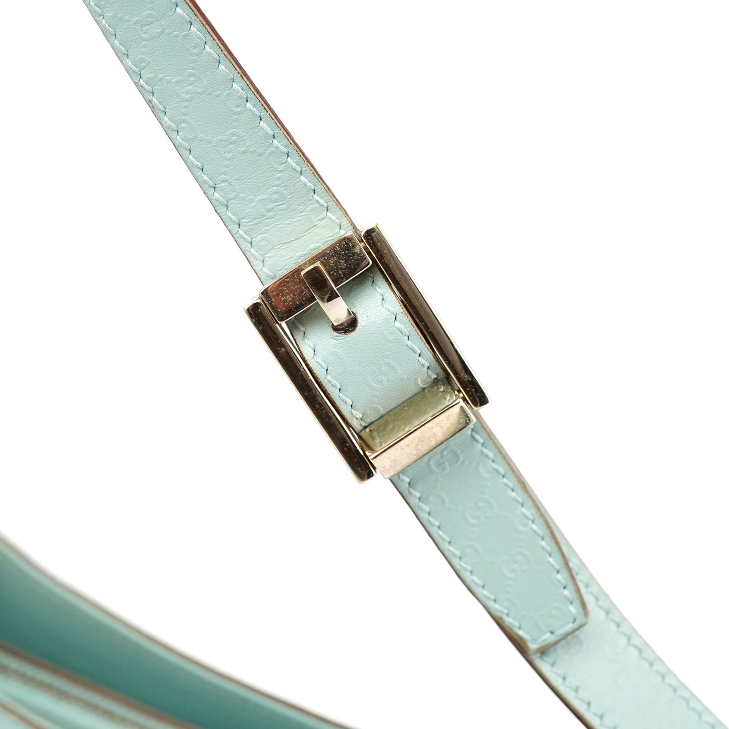 Light Blue Micro GG Shoulder Bag