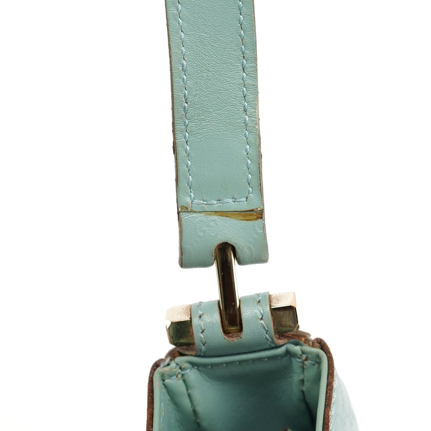 Light Blue Micro GG Shoulder Bag