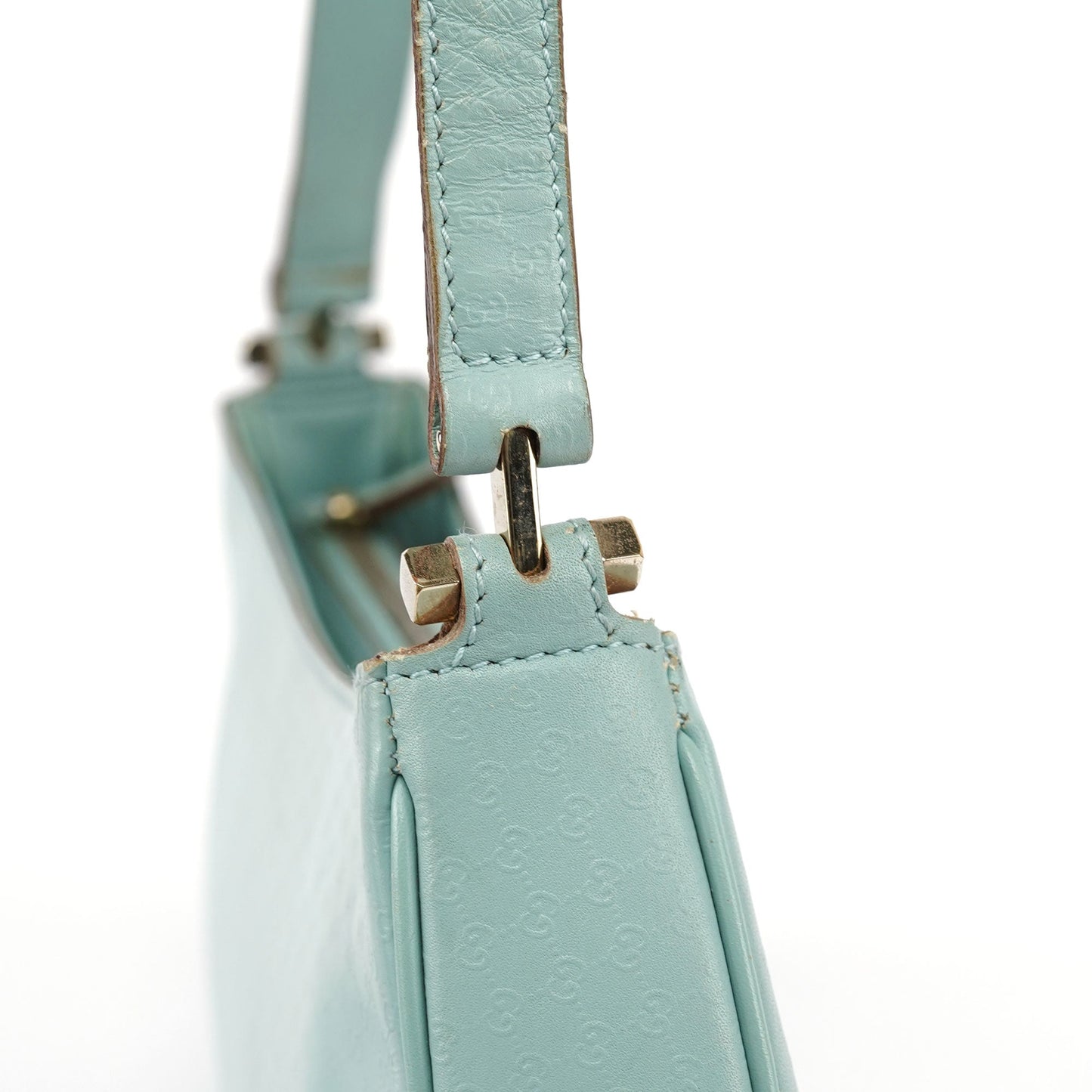 Light Blue Micro GG Shoulder Bag