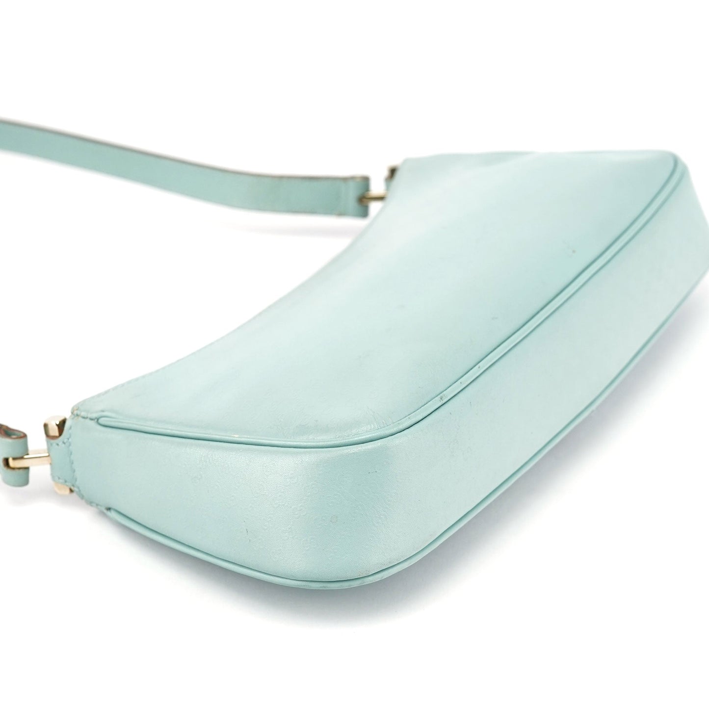 Light Blue Micro GG Shoulder Bag
