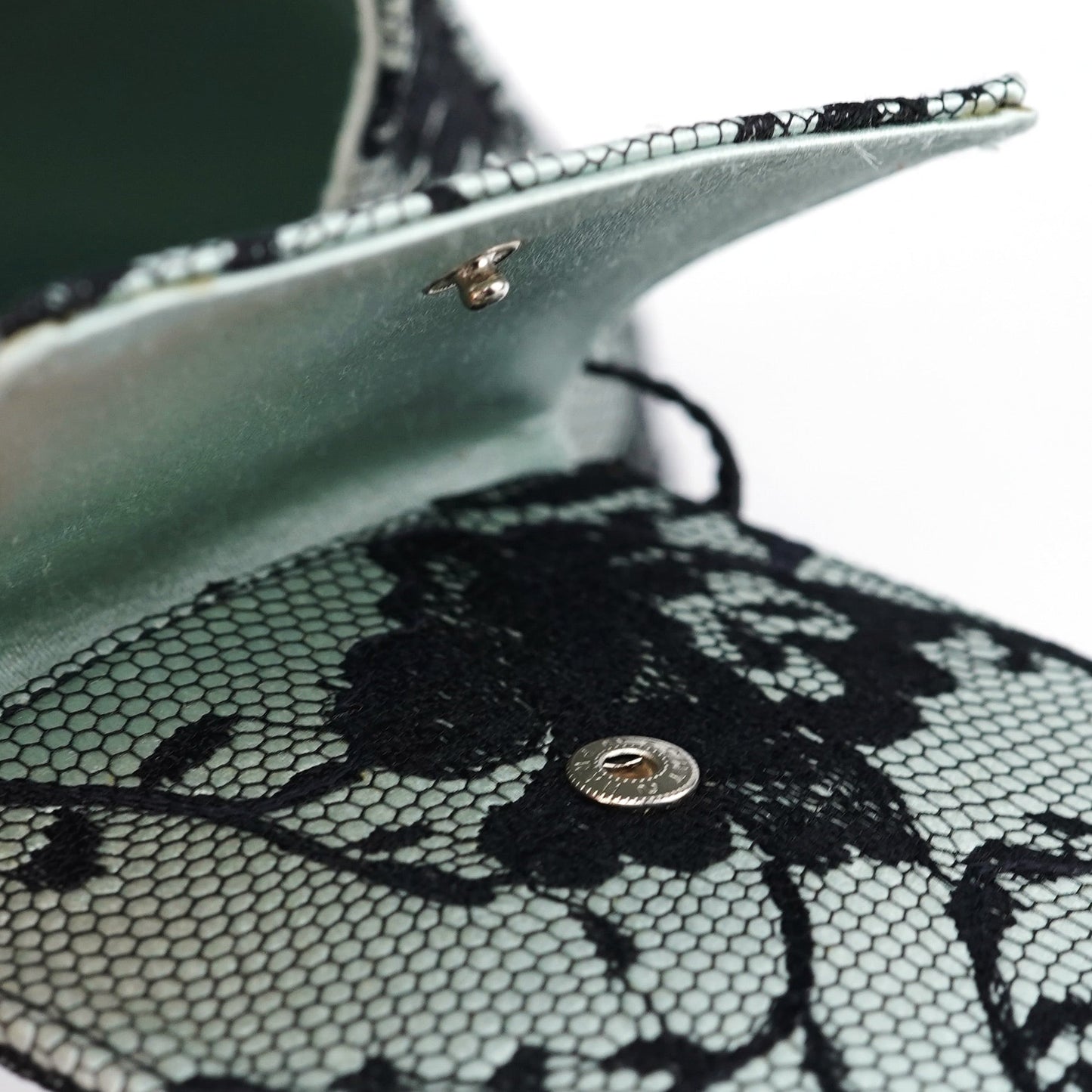 Light Blue Silk Lace Mini Bag