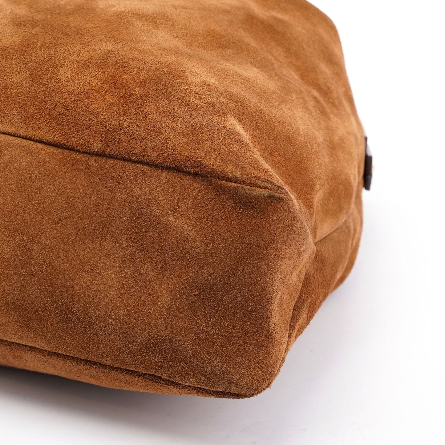 Light Brown Suede Horsebit Hobo