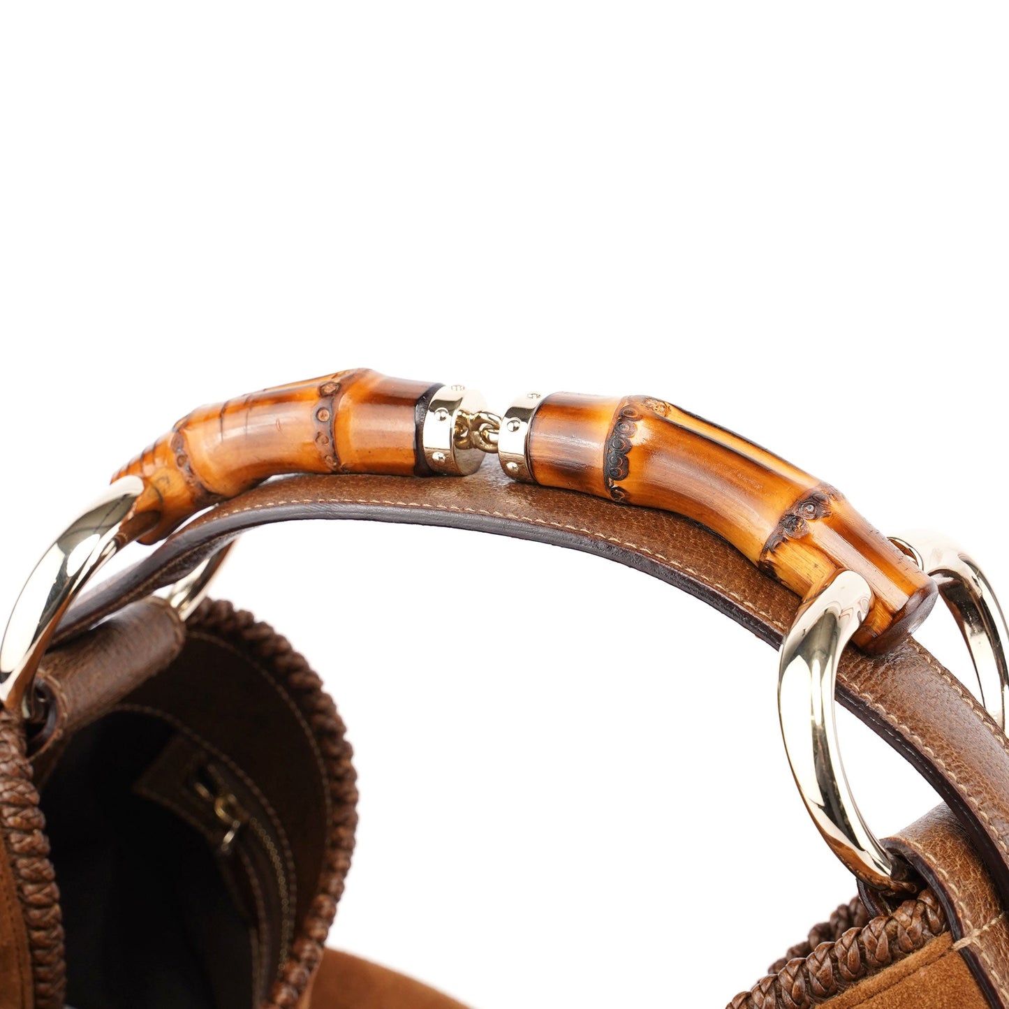 Light Brown Suede Horsebit Hobo