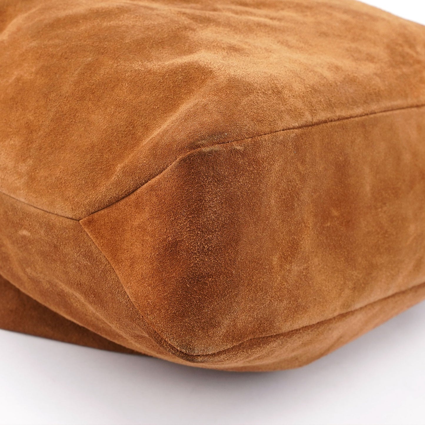 Light Brown Suede Horsebit Hobo