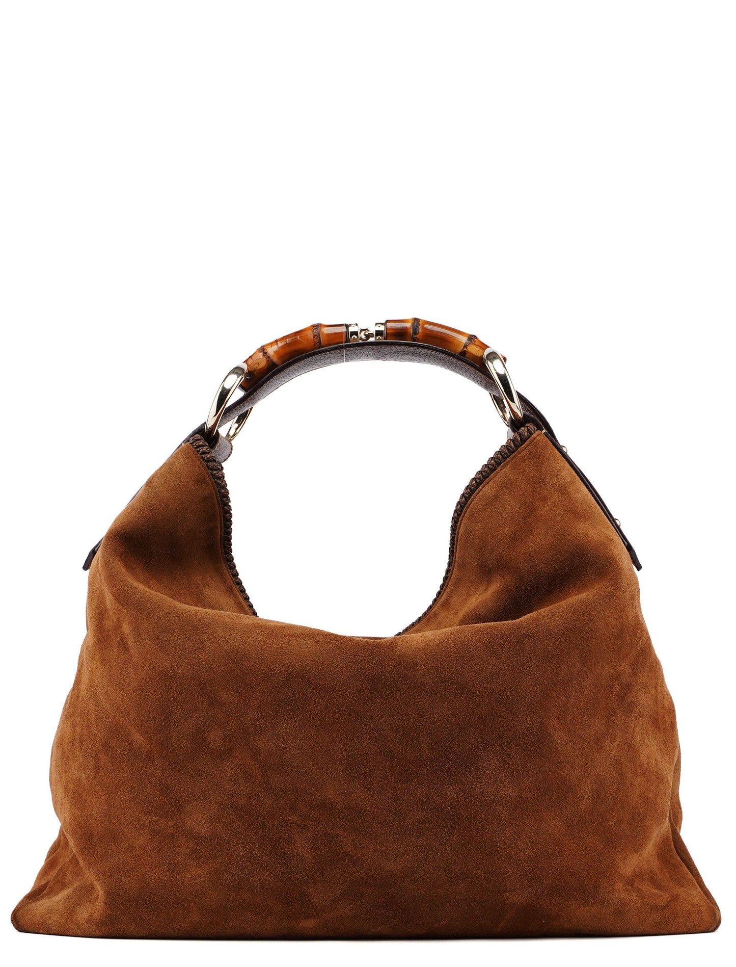 Light Brown Suede Horsebit Hobo
