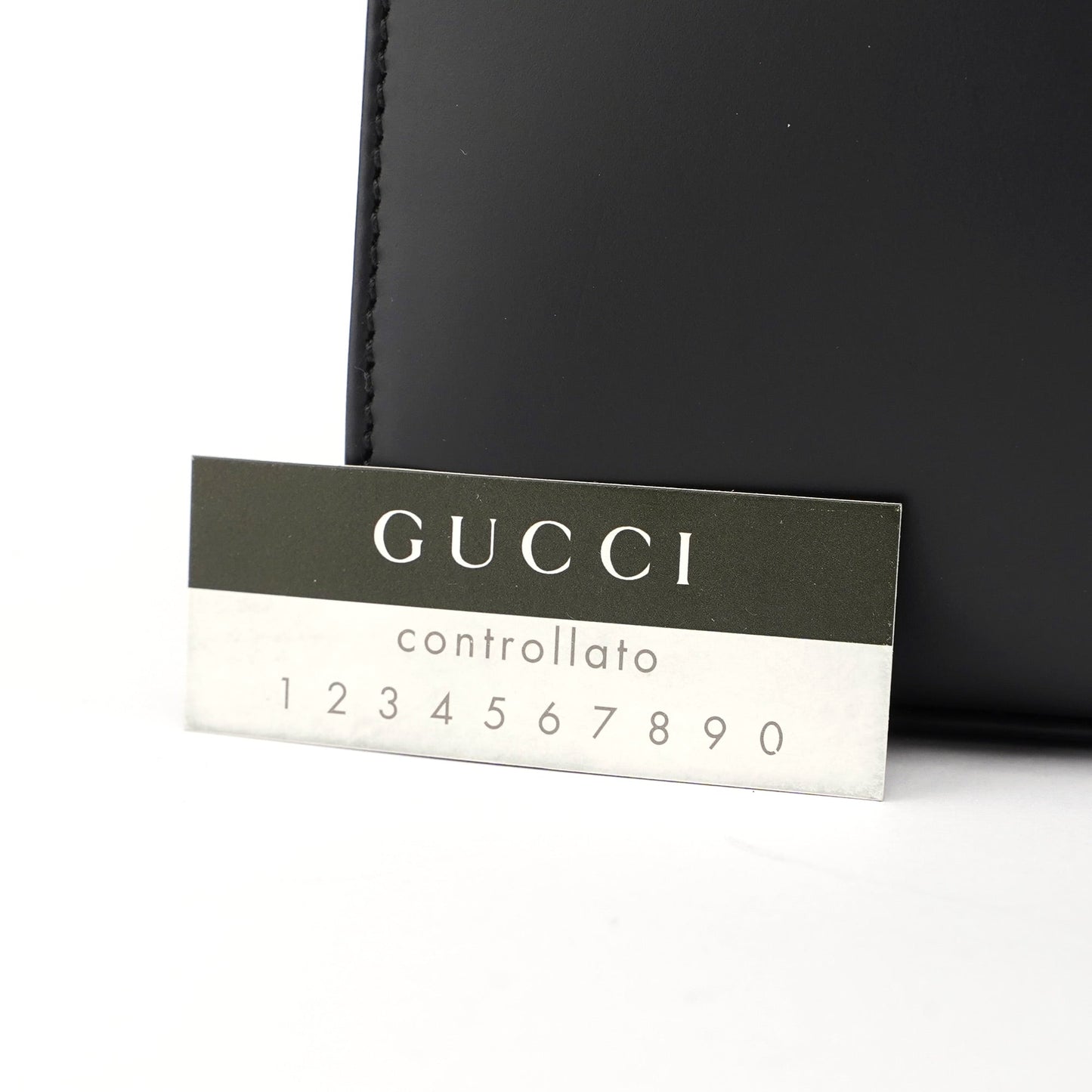 Matte Black Leather Bamboo Tote Bag