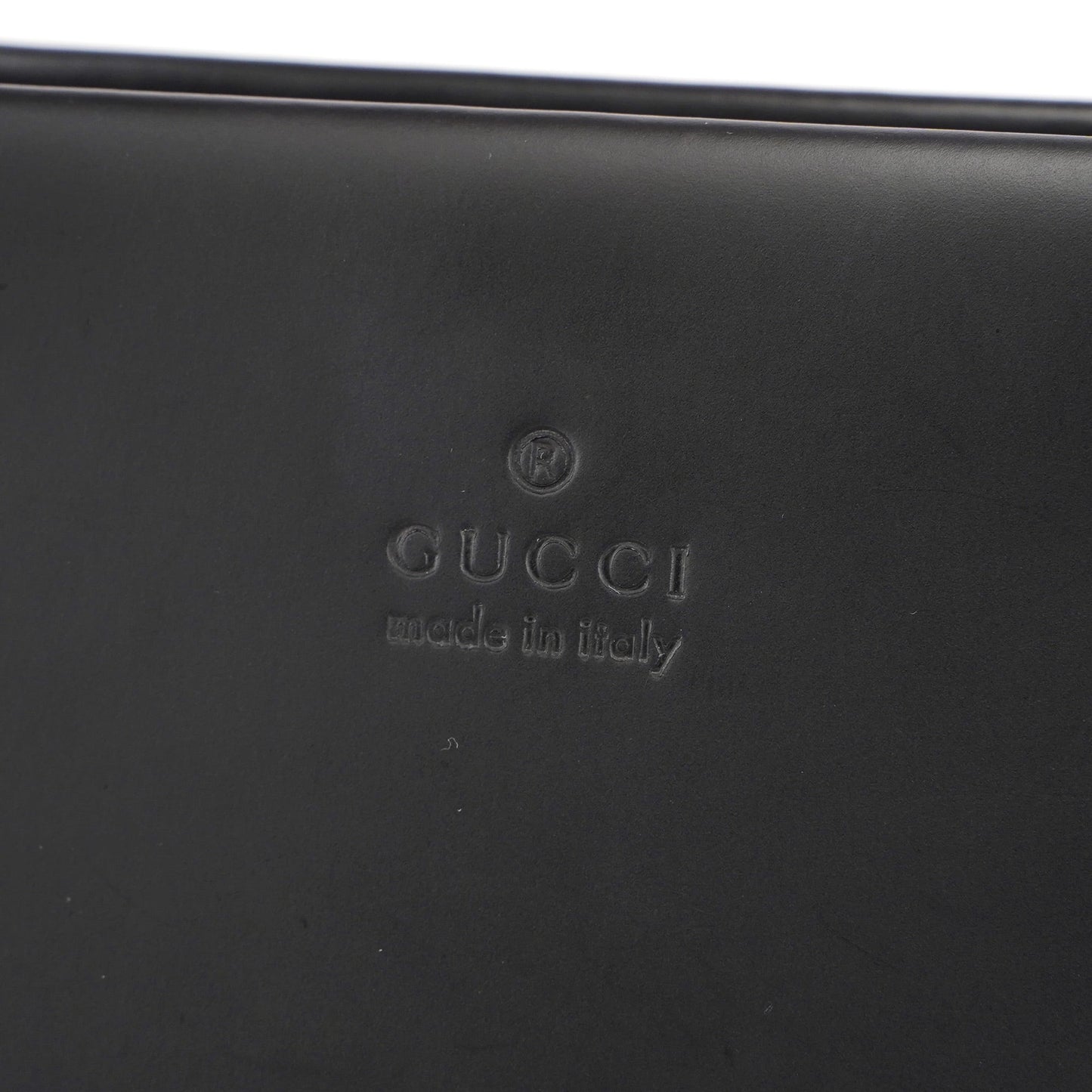 Matte Black Leather Bamboo Tote Bag