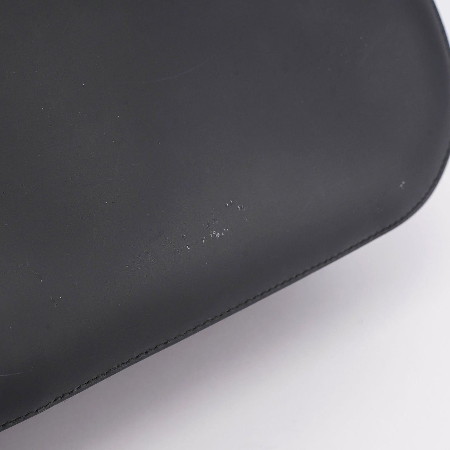 Matte Black Red Bamboo Shoulder Bag