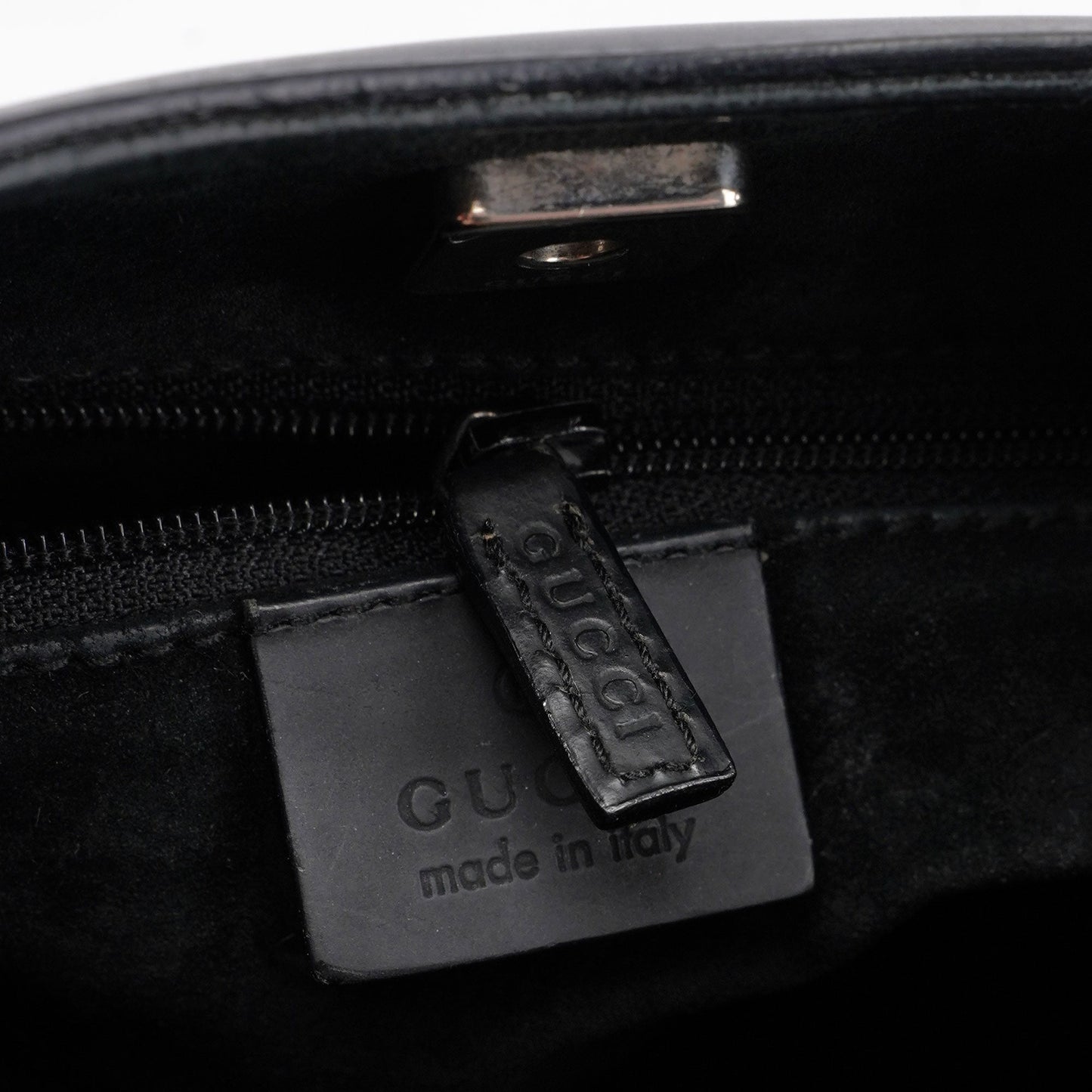 Matte Black Red Bamboo Shoulder Bag