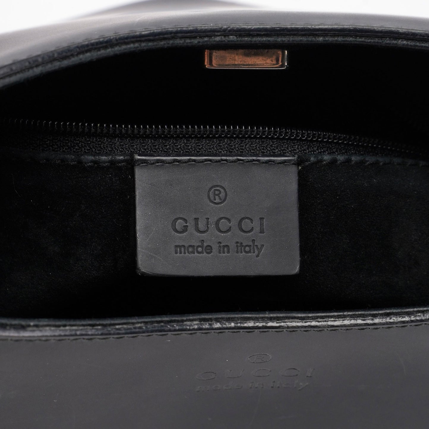 Matte Black Red Bamboo Shoulder Bag