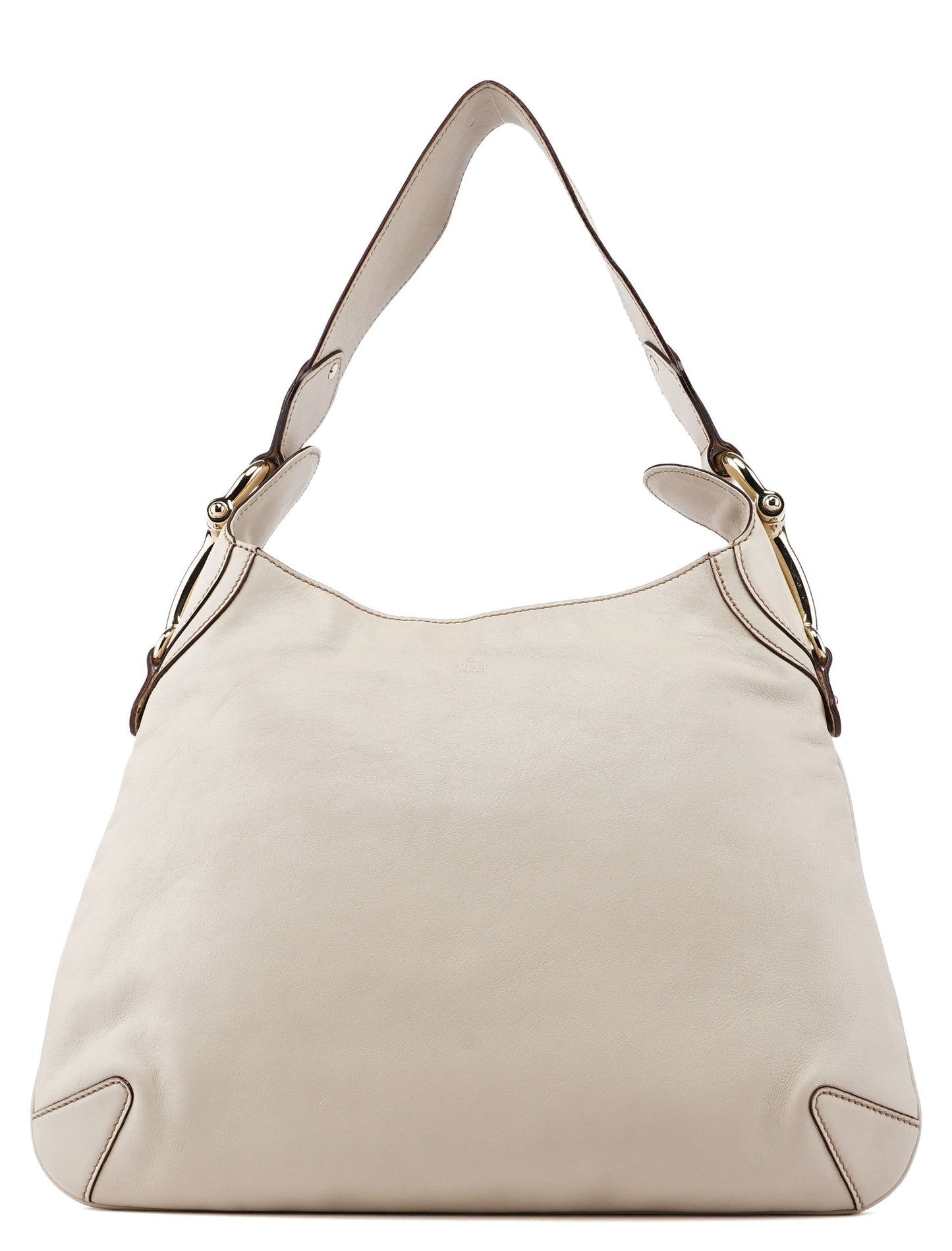 Off-White Calfskin Horsebit Shoulder Bag