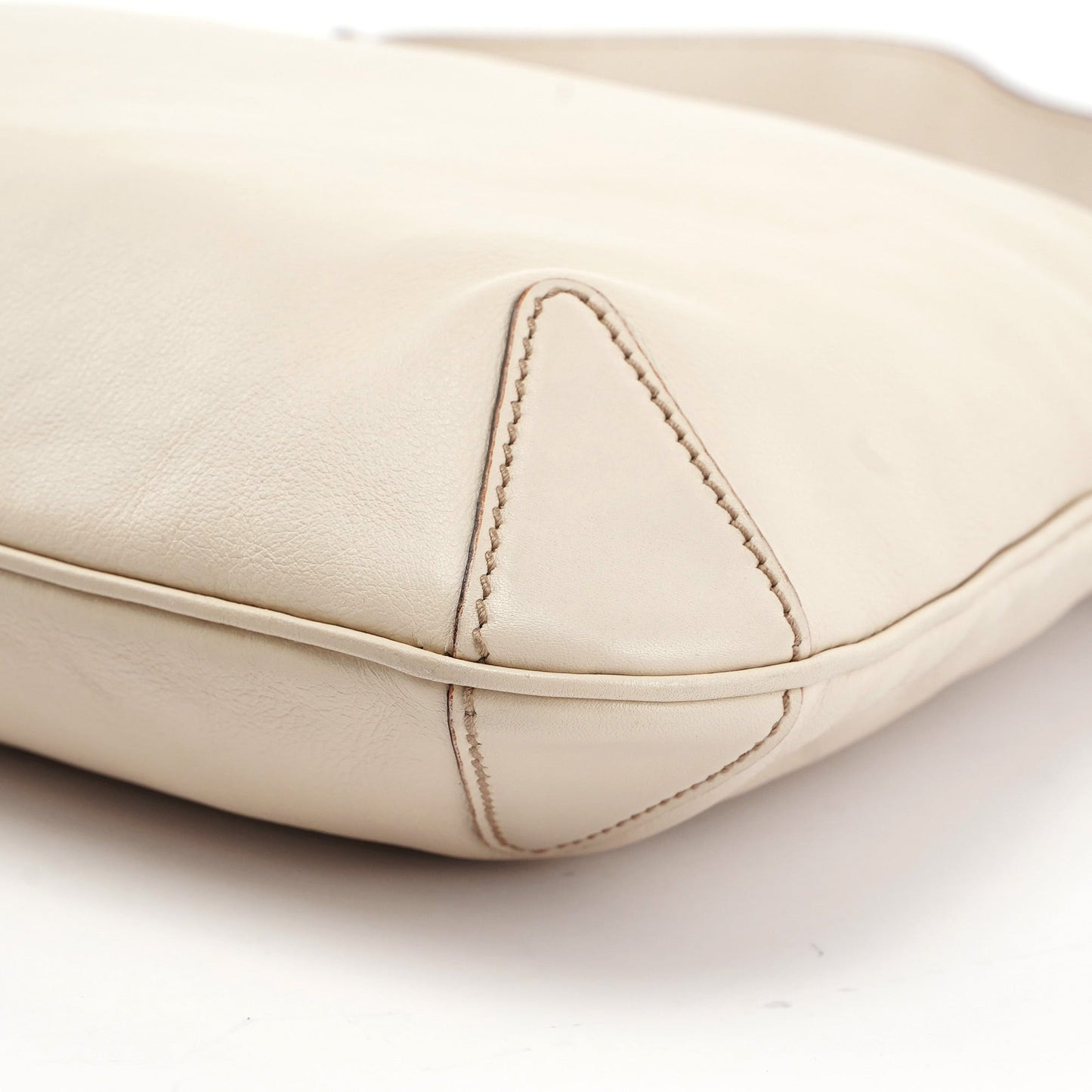 Off-White Calfskin Horsebit Shoulder Bag