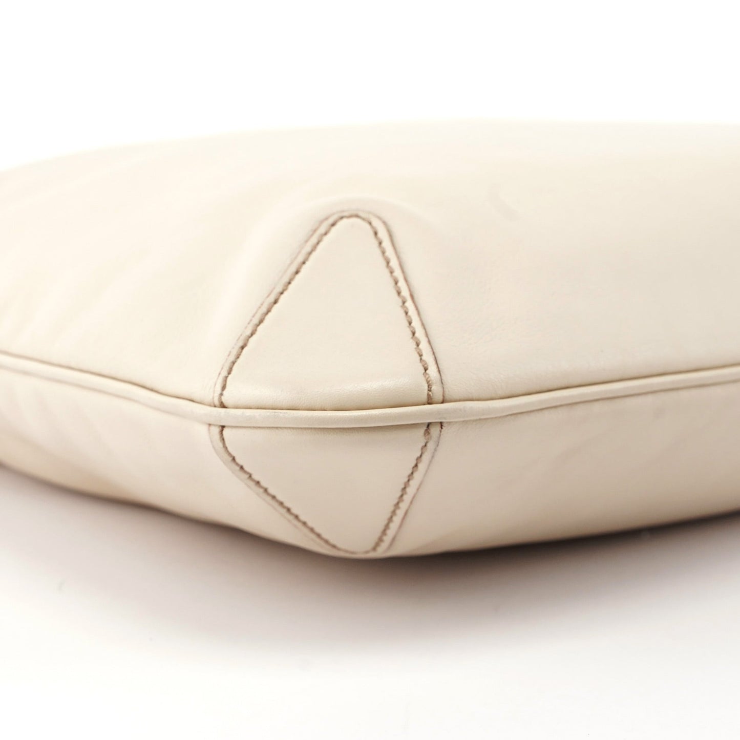 Off-White Calfskin Horsebit Shoulder Bag