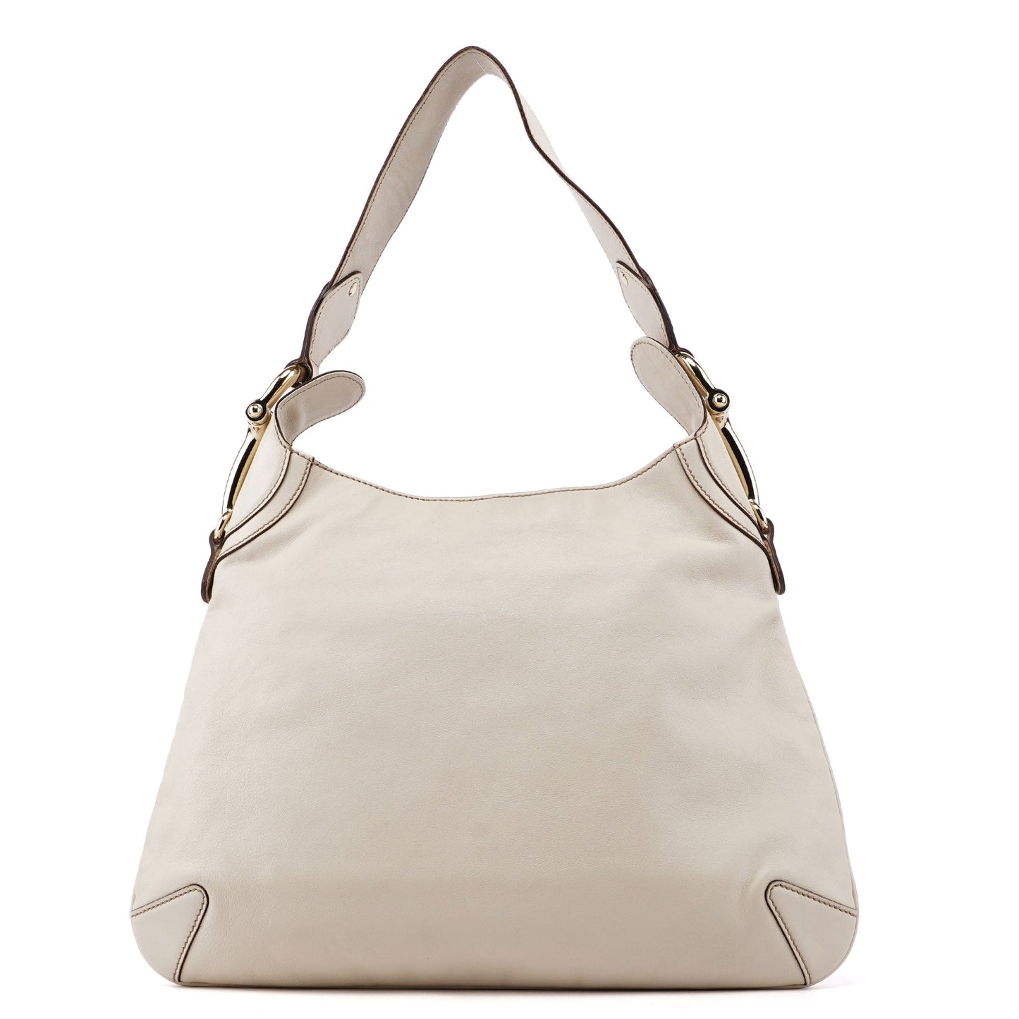 Off-White Calfskin Horsebit Shoulder Bag