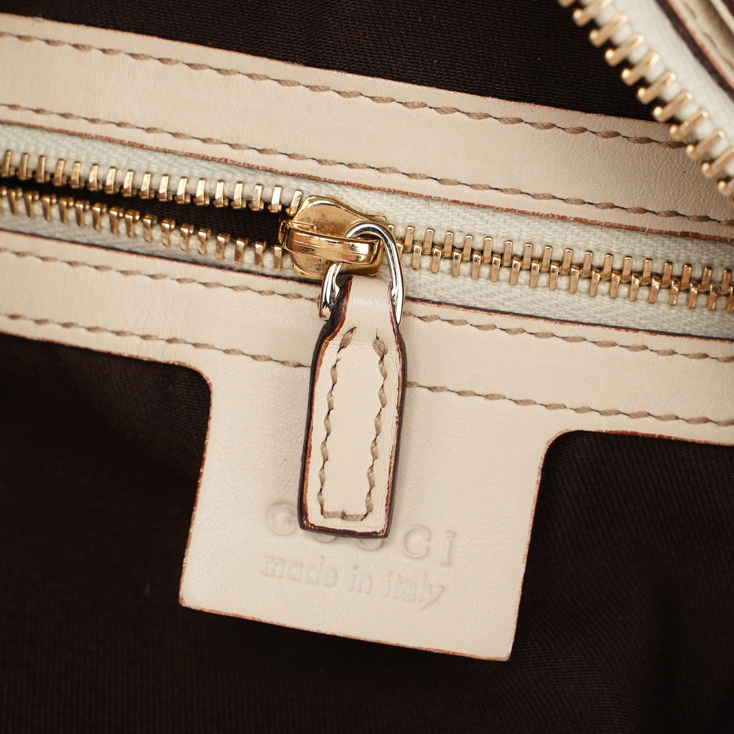 Off-White Calfskin Horsebit Shoulder Bag