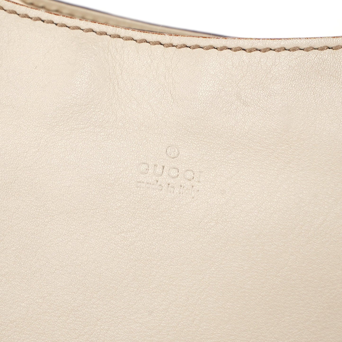 Off-White Calfskin Horsebit Shoulder Bag