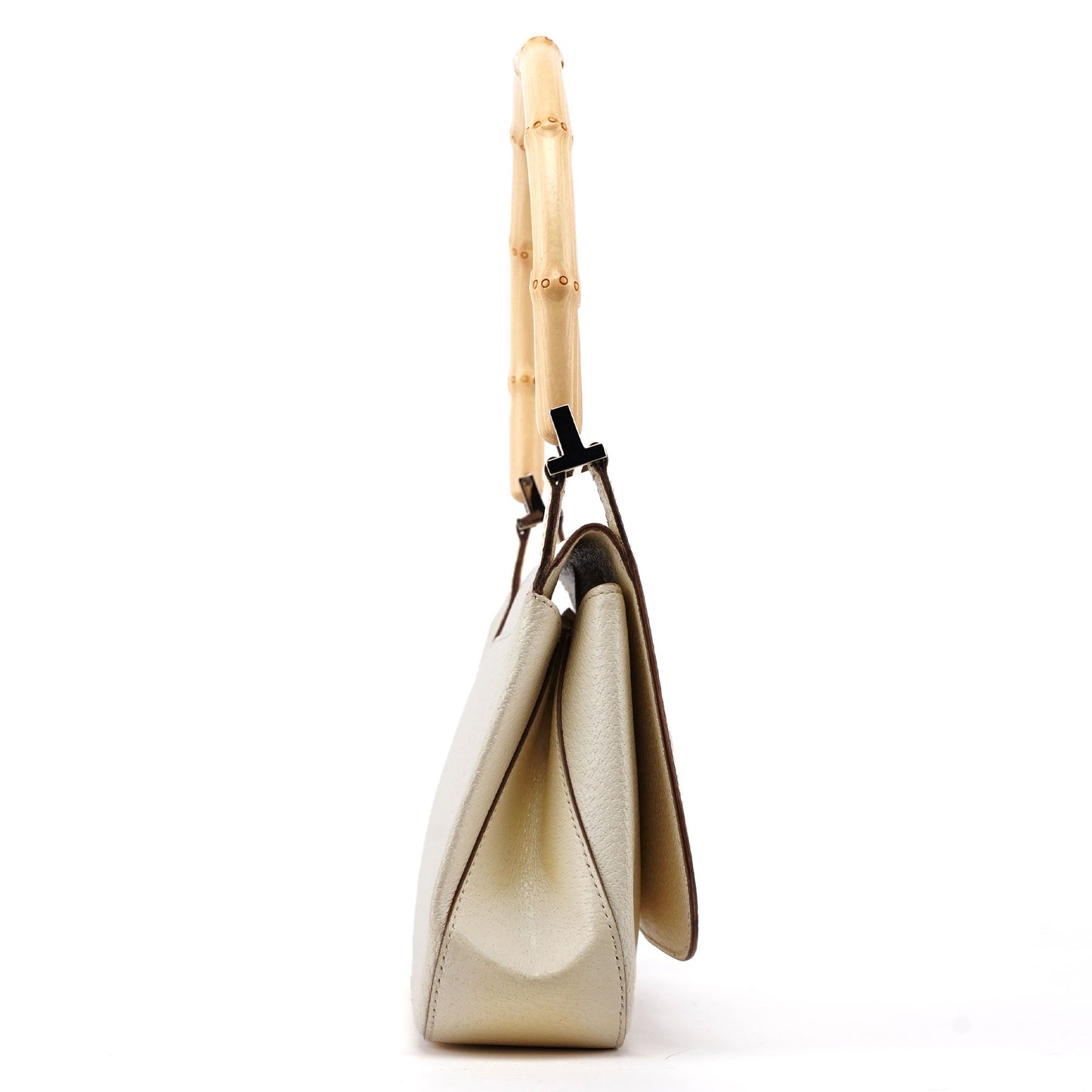 Off-White Leather Bamboo Shoulder Bag
