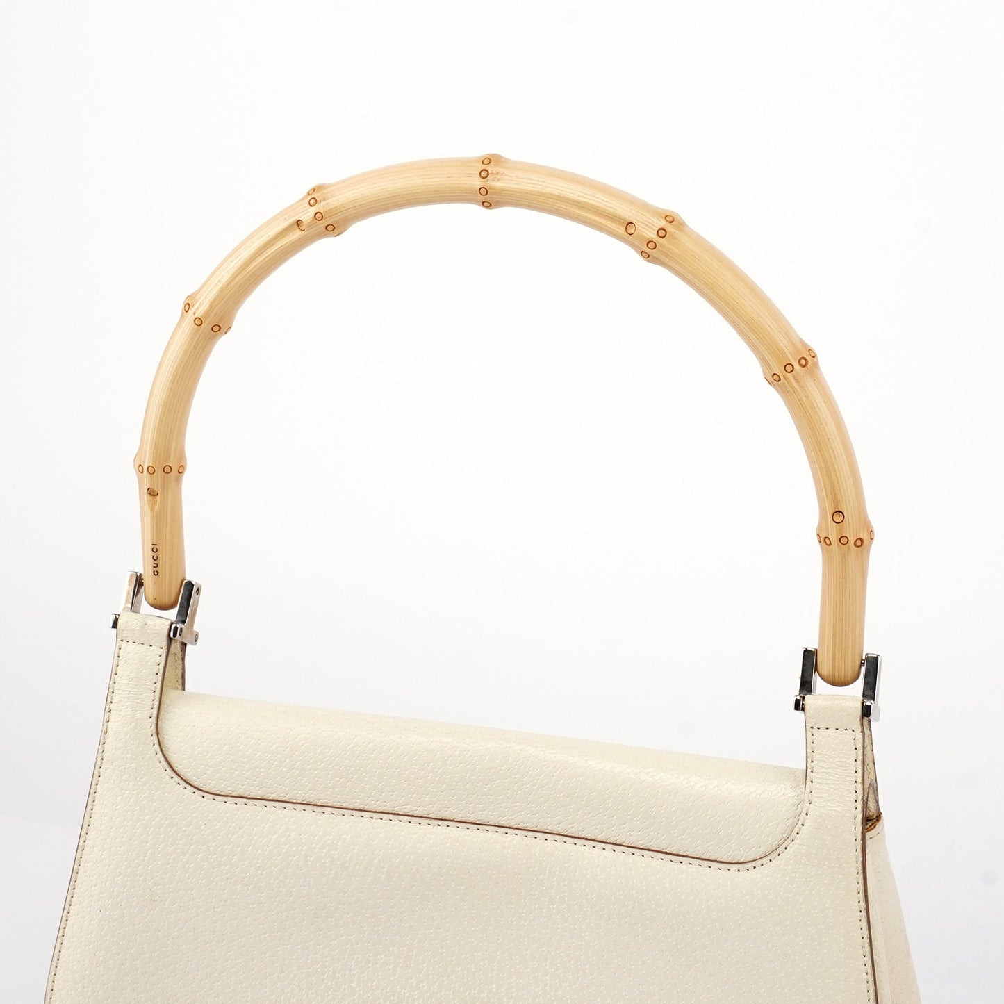 Off-White Leather Bamboo Shoulder Bag