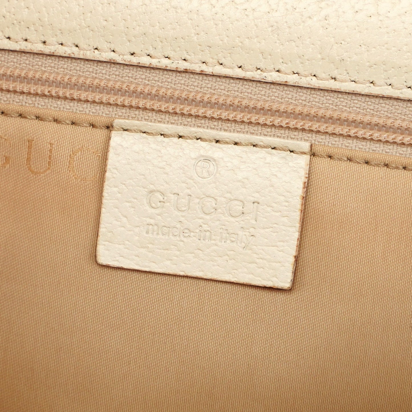 Off-White Leather Bamboo Shoulder Bag