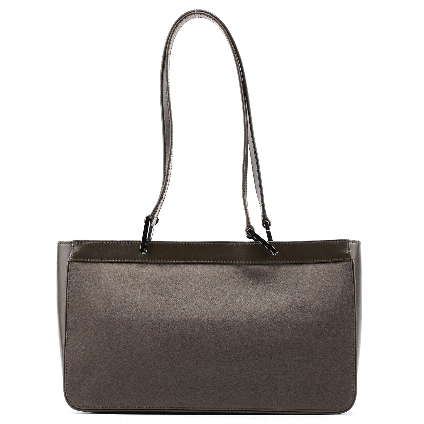 Olive Green Satin Jackie Tote