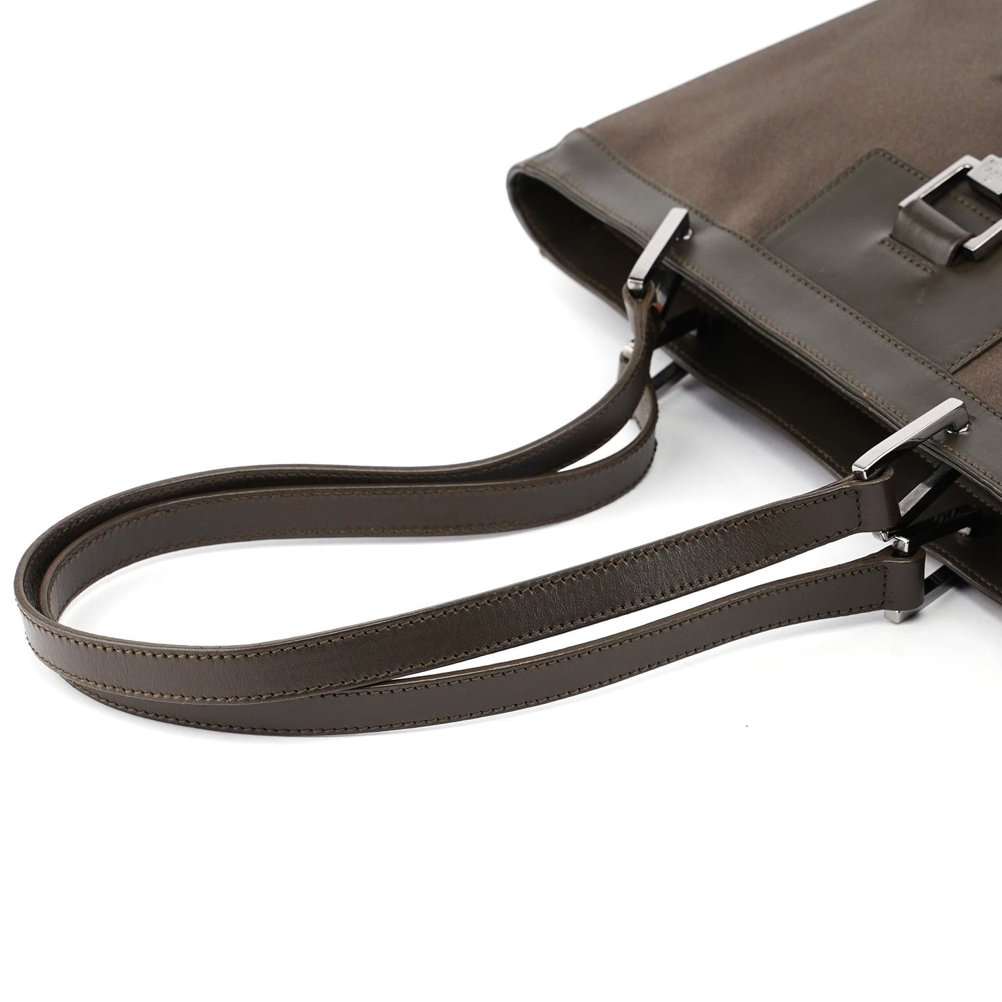 Olive Green Satin Jackie Tote