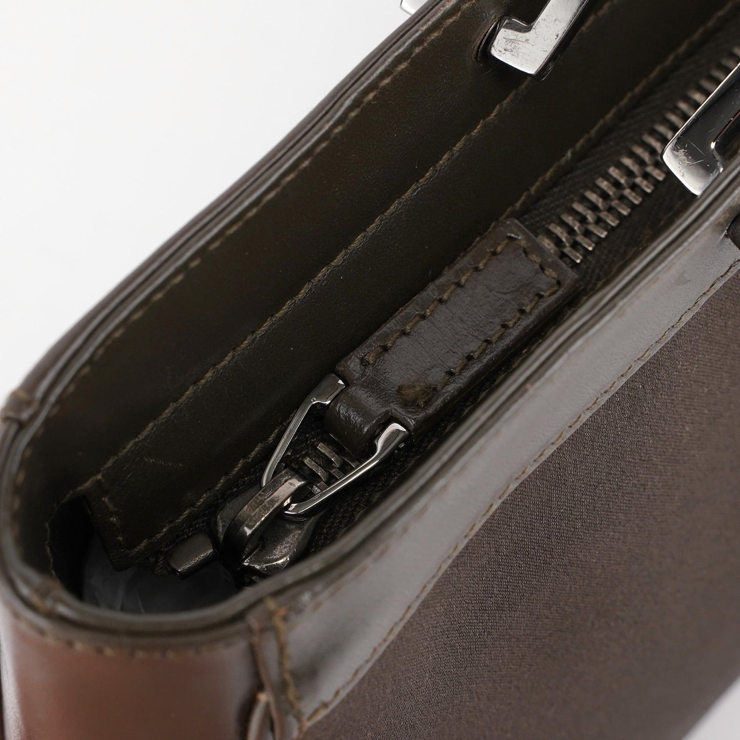 Olive Green Satin Jackie Tote